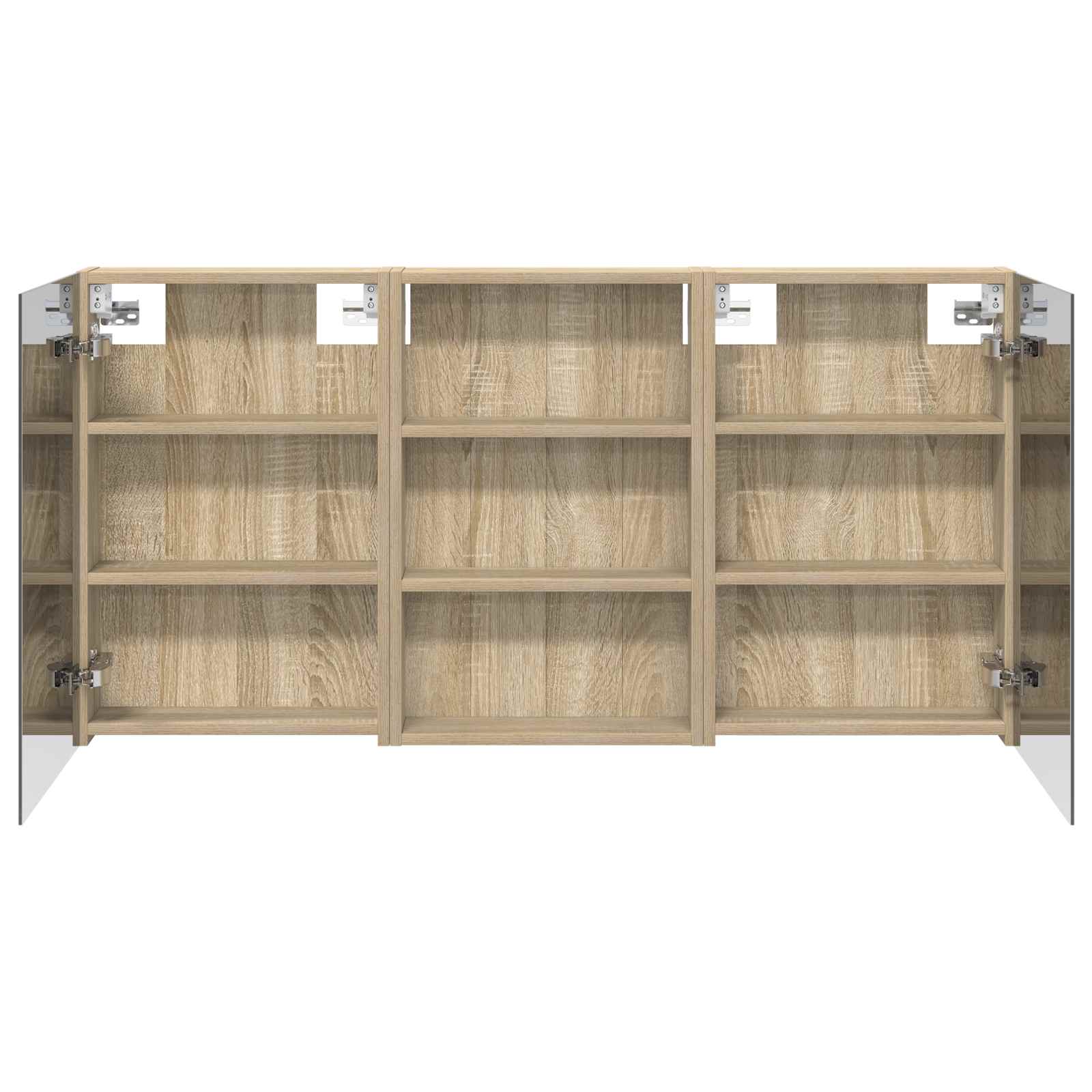 vidaXL Zestaw Szafek Łazienkowych z półką 3 pcs 120 x 10,5 x 60,5 cm