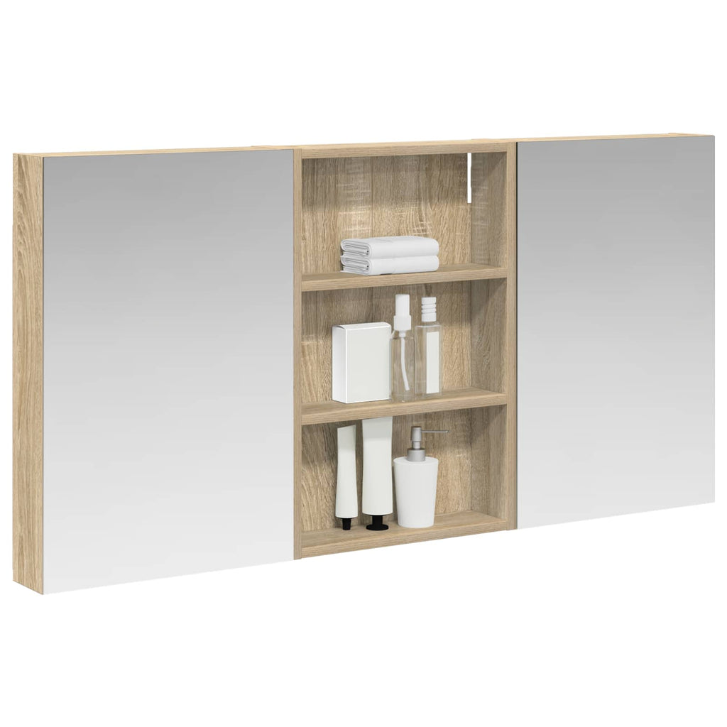 vidaXL Zestaw Szafek Łazienkowych z półką 3 pcs 120 x 10,5 x 60,5 cm