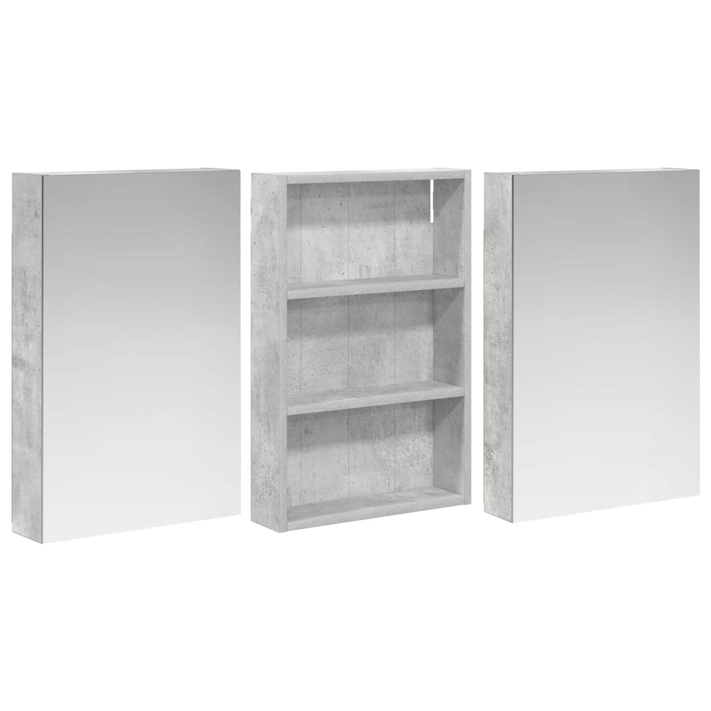 vidaXL Zestaw Szafek Łazienkowych z półką 3 pcs 120 x 10,5 x 60,5 cm