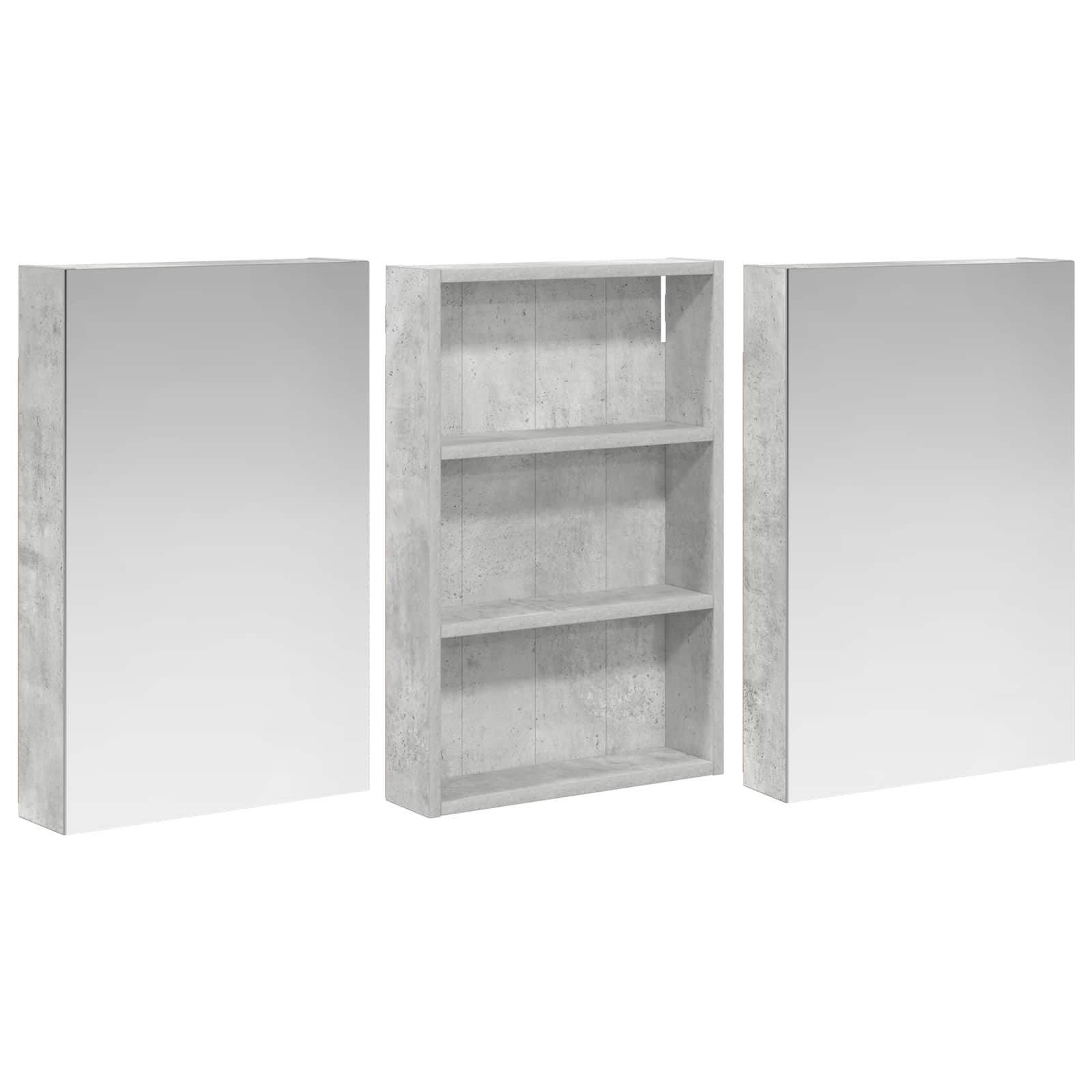 vidaXL Zestaw Szafek Łazienkowych z półką 3 pcs 120 x 10,5 x 60,5 cm