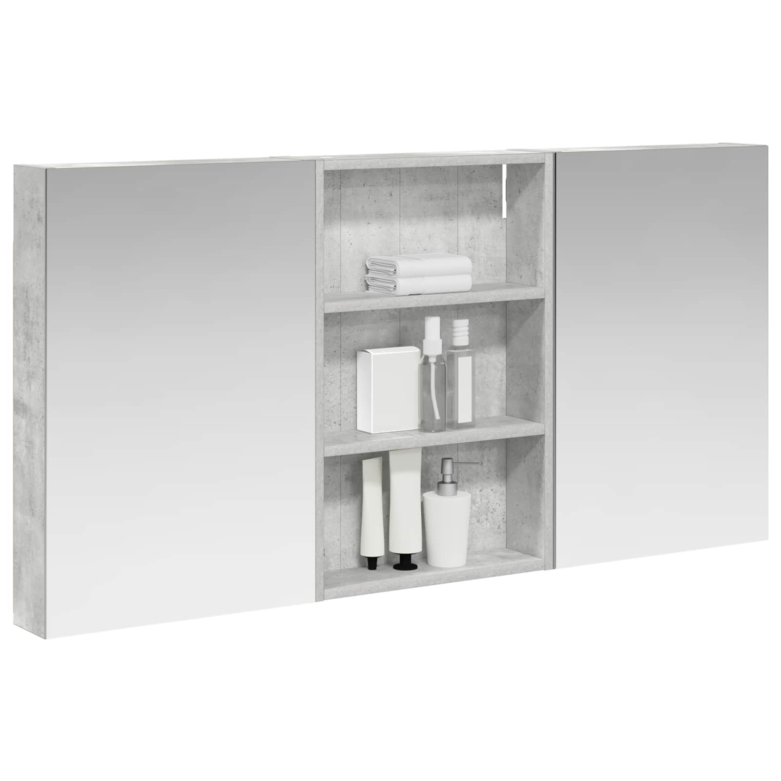 vidaXL Zestaw Szafek Łazienkowych z półką 3 pcs 120 x 10,5 x 60,5 cm