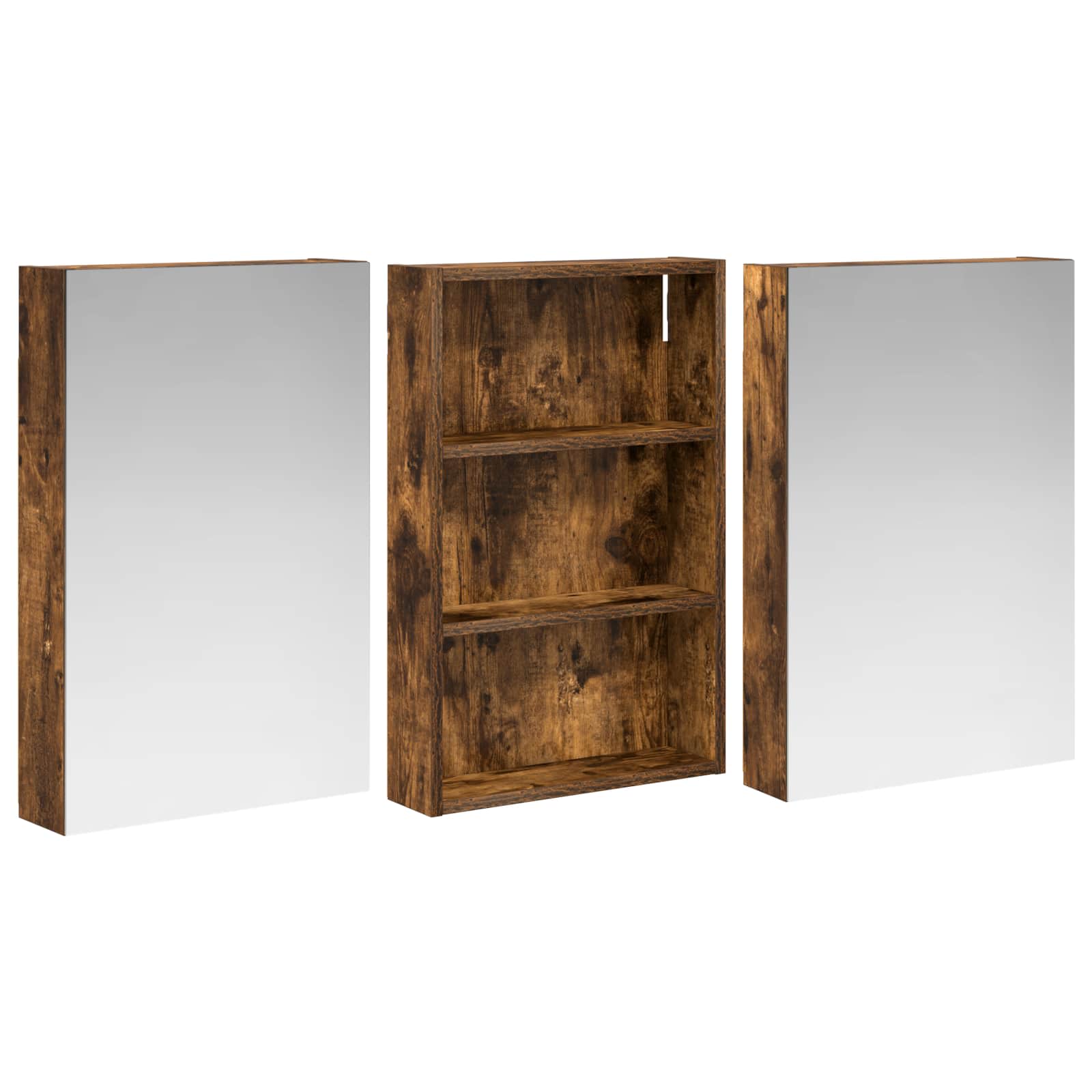 vidaXL Zestaw Szafek Łazienkowych z półką 3 pcs 120 x 10,5 x 60,5 cm