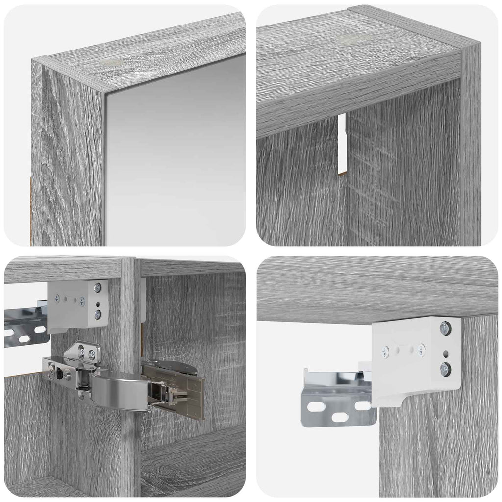 vidaXL Zestaw Szafek Łazienkowych z półką 3 pcs 120 x 10,5 x 60,5 cm