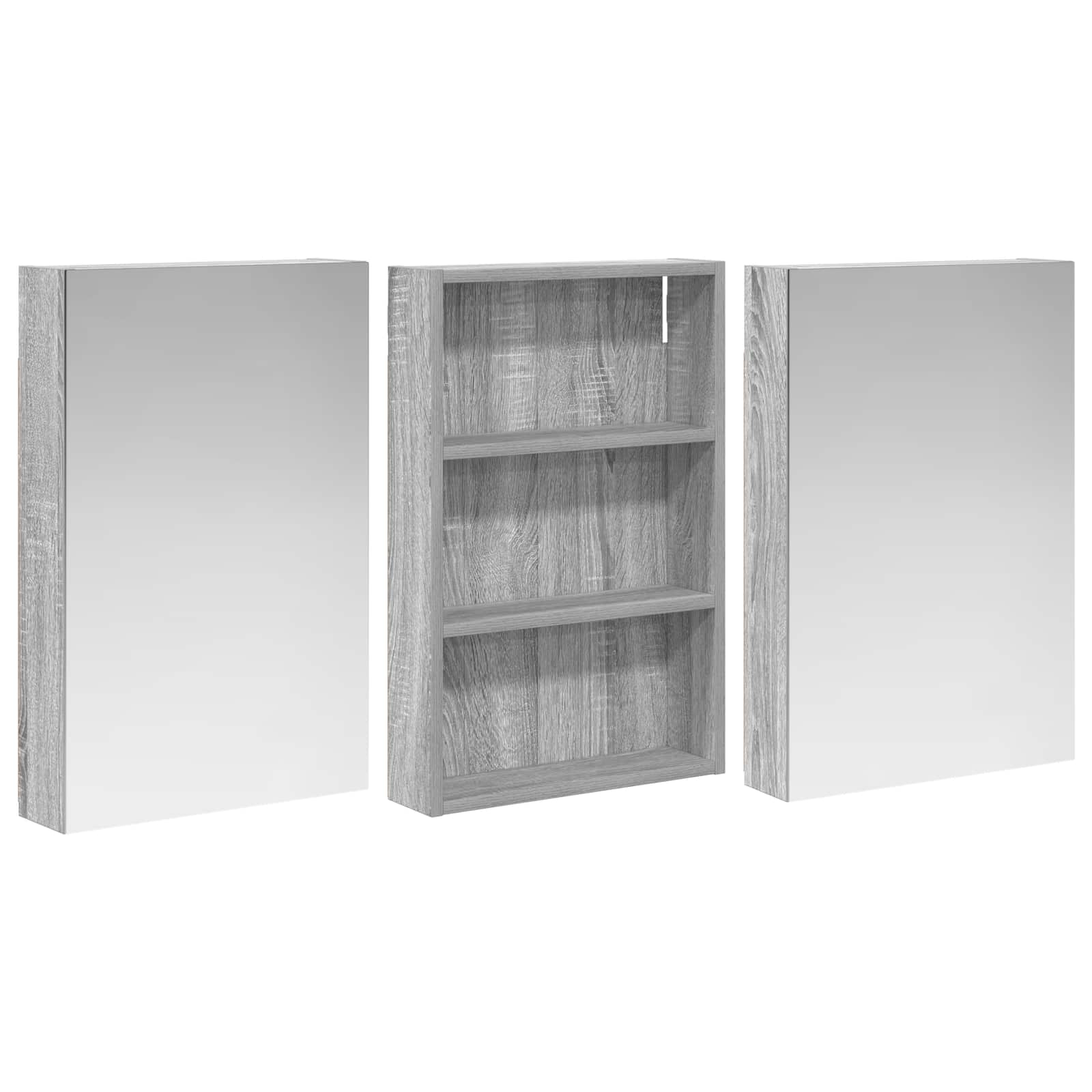 vidaXL Zestaw Szafek Łazienkowych z półką 3 pcs 120 x 10,5 x 60,5 cm