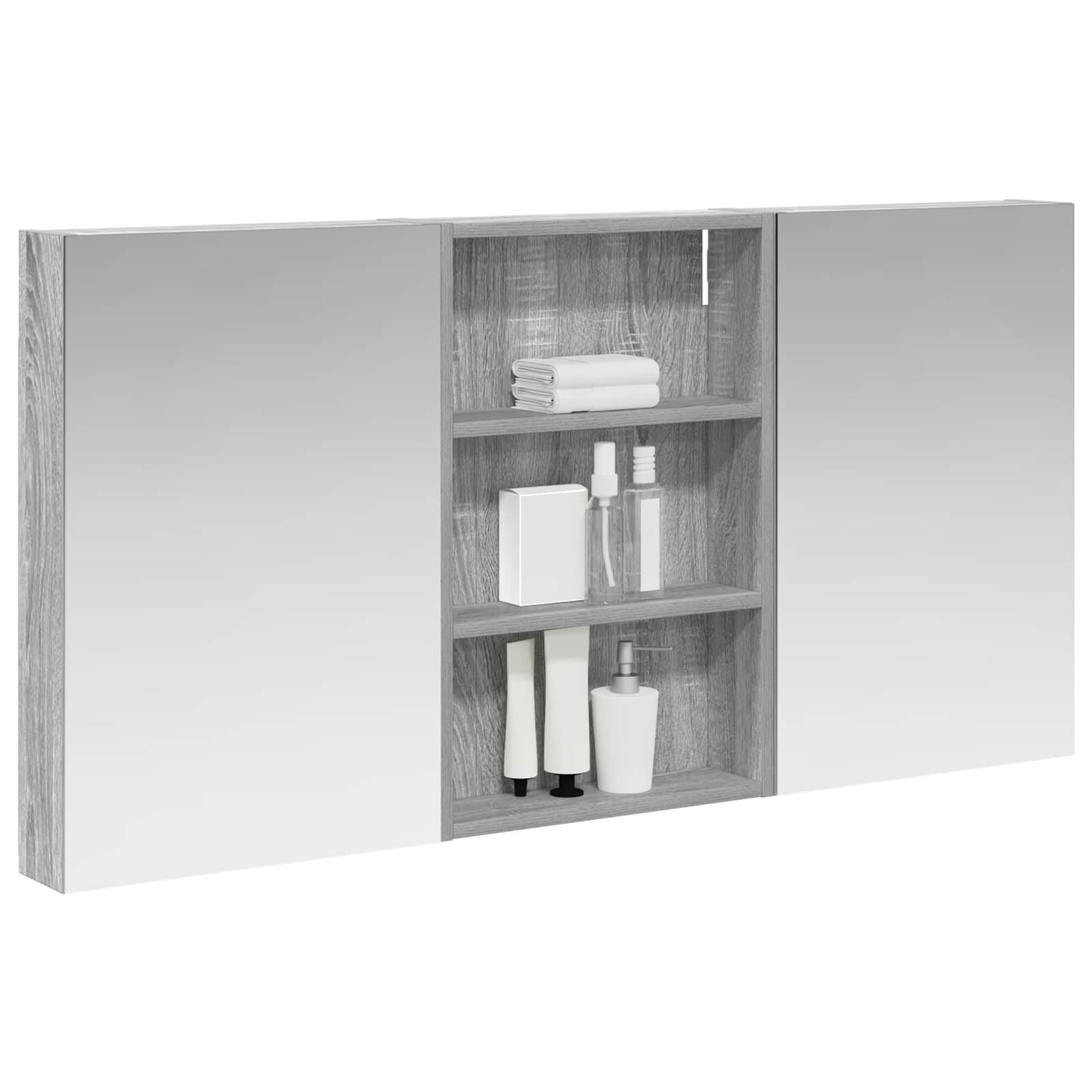 vidaXL Zestaw Szafek Łazienkowych z półką 3 pcs 120 x 10,5 x 60,5 cm