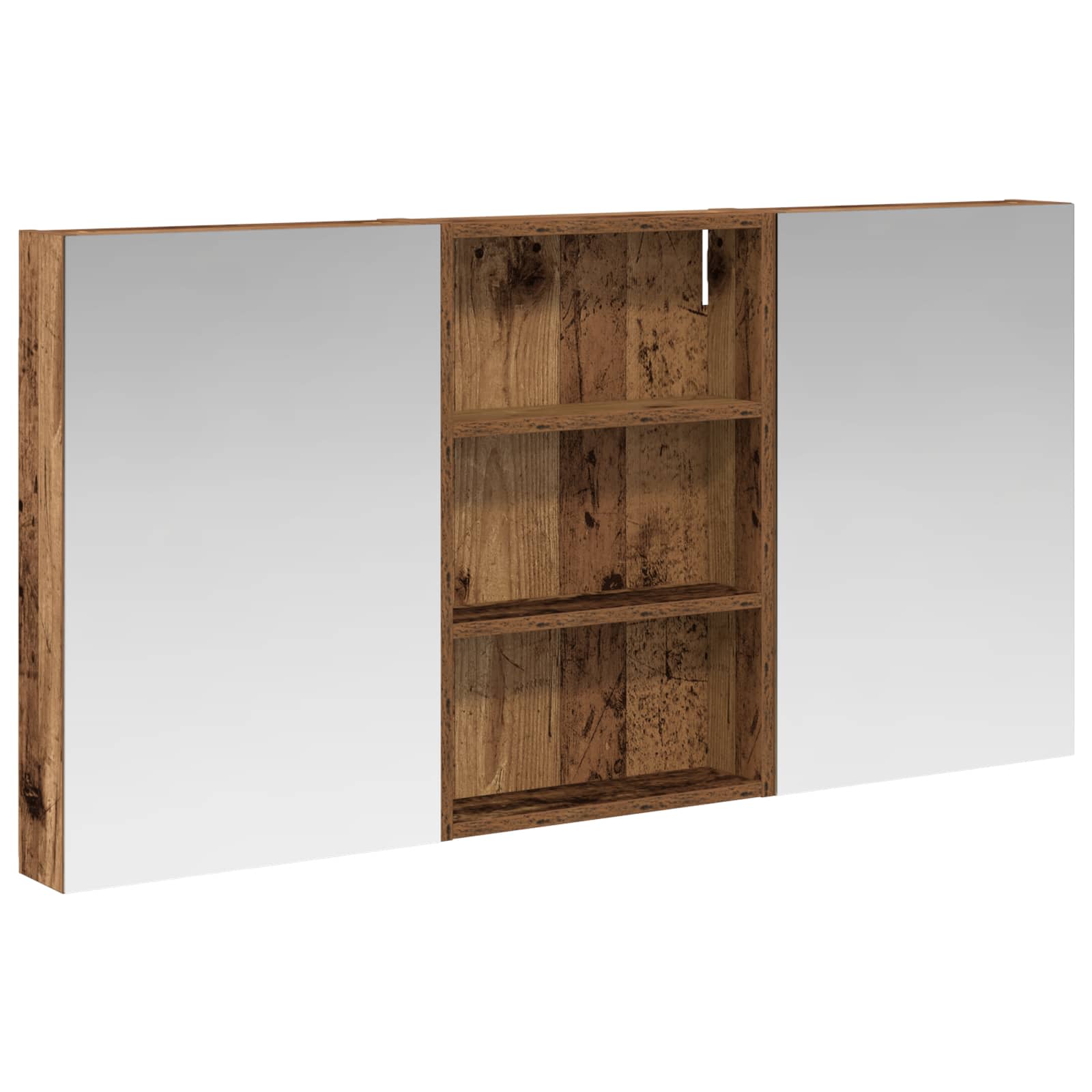 vidaXL Zestaw Szafek Łazienkowych z półką 3 pcs 120 x 10,5 x 60,5 cm