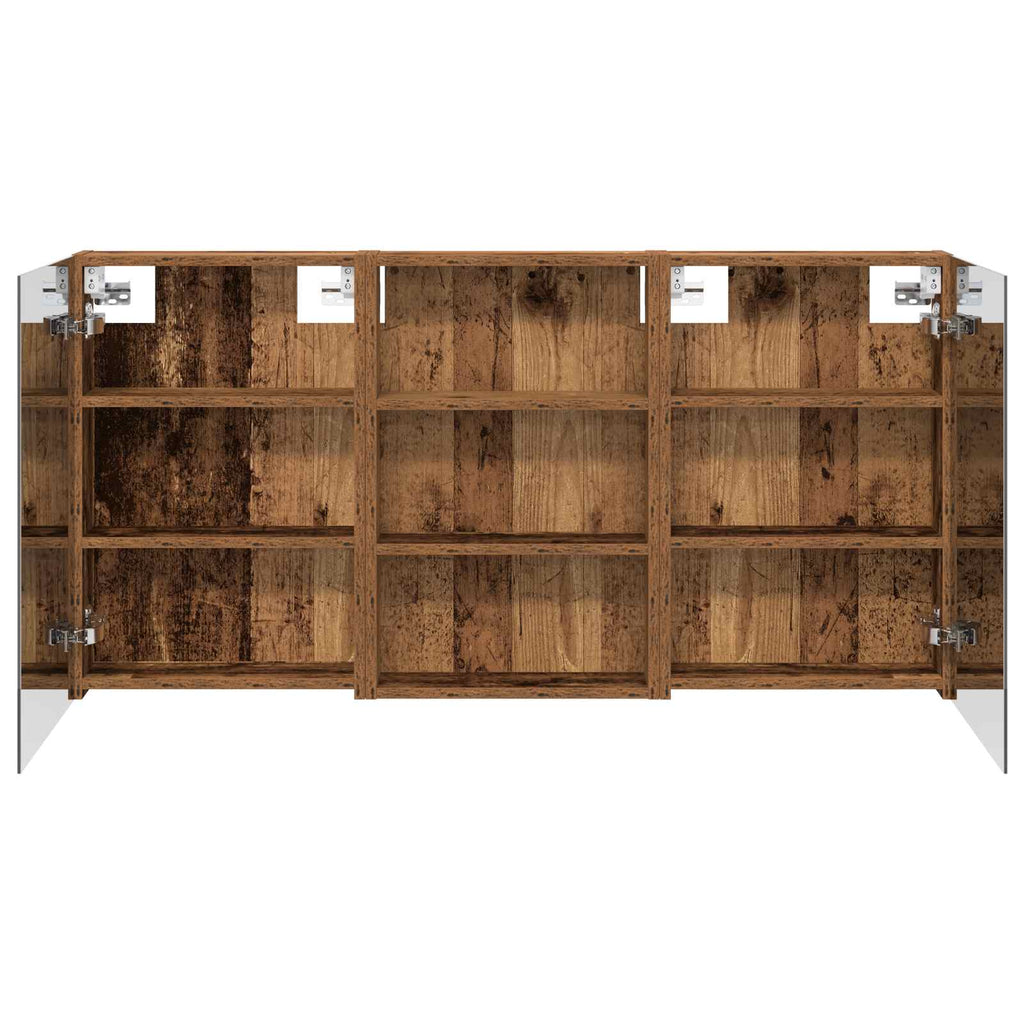 vidaXL Zestaw Szafek Łazienkowych z półką 3 pcs 120 x 10,5 x 60,5 cm