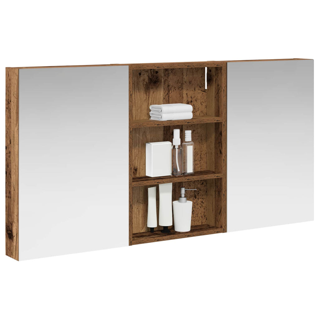 vidaXL Zestaw Szafek Łazienkowych z półką 3 pcs 120 x 10,5 x 60,5 cm