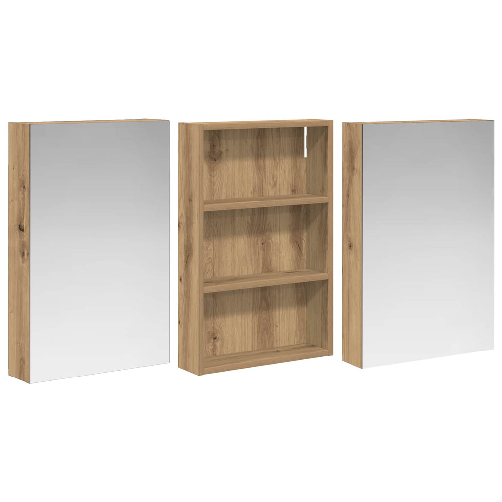 vidaXL Zestaw Szafek Łazienkowych z półką 3 pcs 120 x 10,5 x 60,5 cm