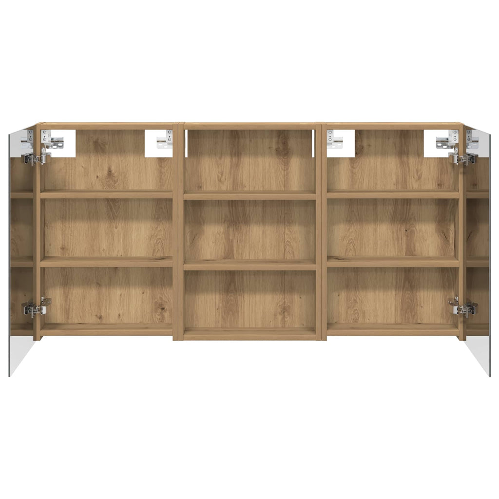 vidaXL Zestaw Szafek Łazienkowych z półką 3 pcs 120 x 10,5 x 60,5 cm