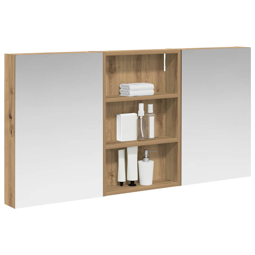 vidaXL Zestaw Szafek Łazienkowych z półką 3 pcs 120 x 10,5 x 60,5 cm