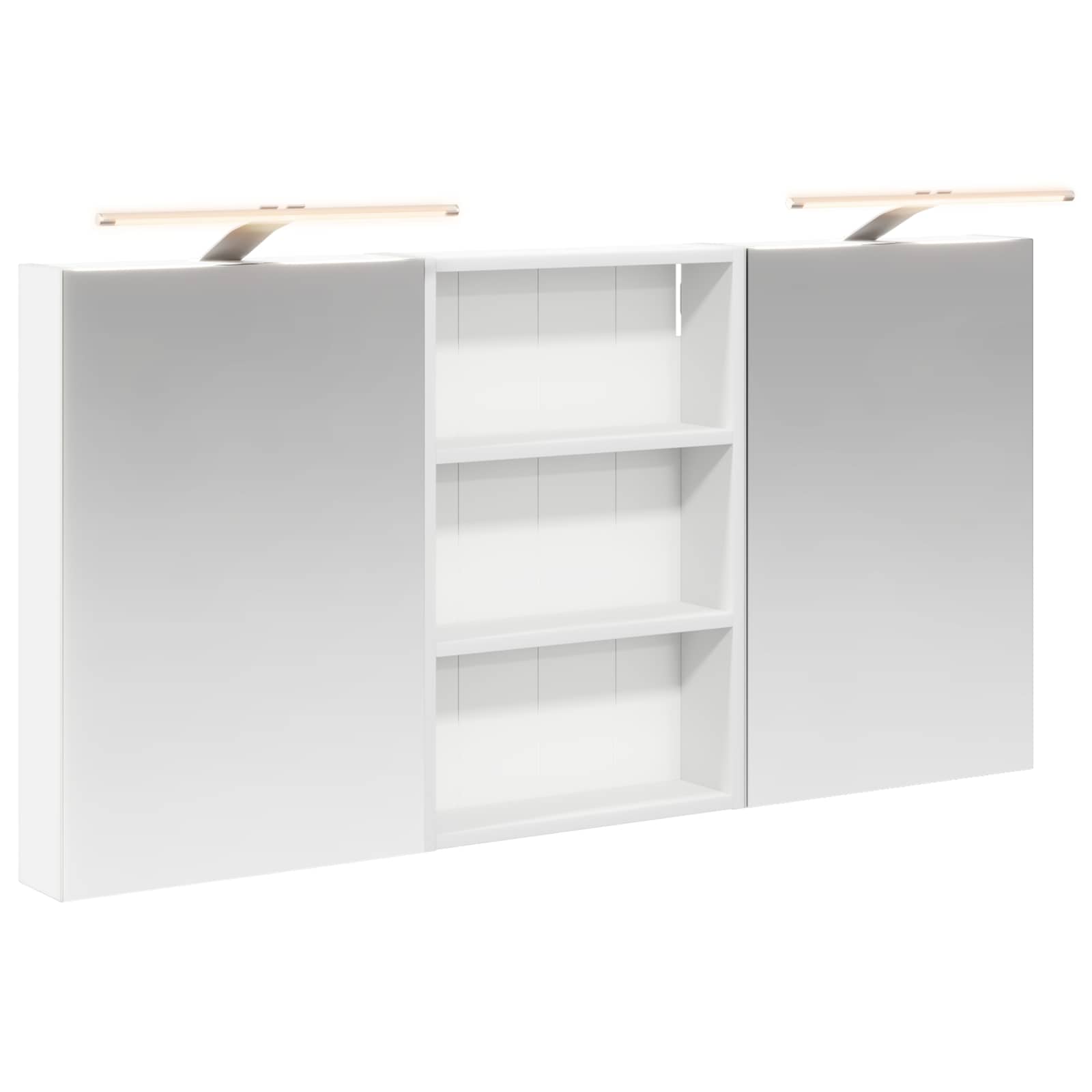 vidaXL Zestaw Szafek Łazienkowych z półką 3 pcs 120 x 10,5 x 60,5 cm