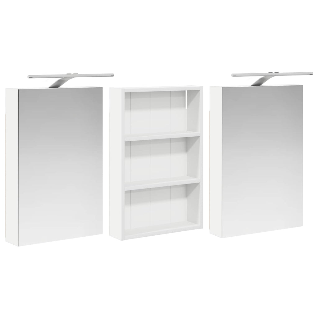 vidaXL Zestaw Szafek Łazienkowych z półką 3 pcs 120 x 10,5 x 60,5 cm