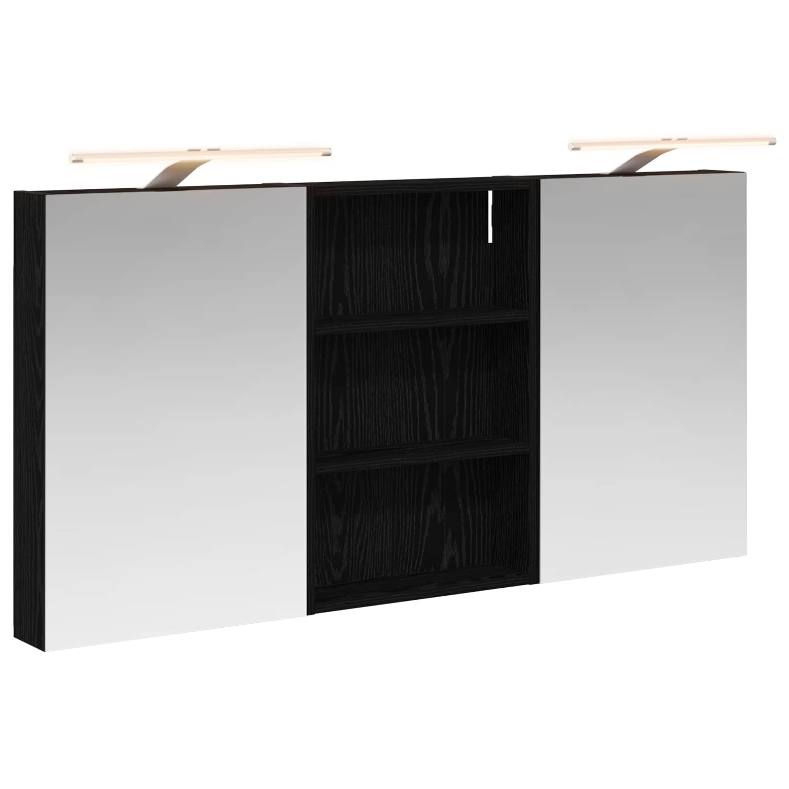 vidaXL Zestaw Szafek Łazienkowych z półką 3 pcs 120 x 10,5 x 60,5 cm