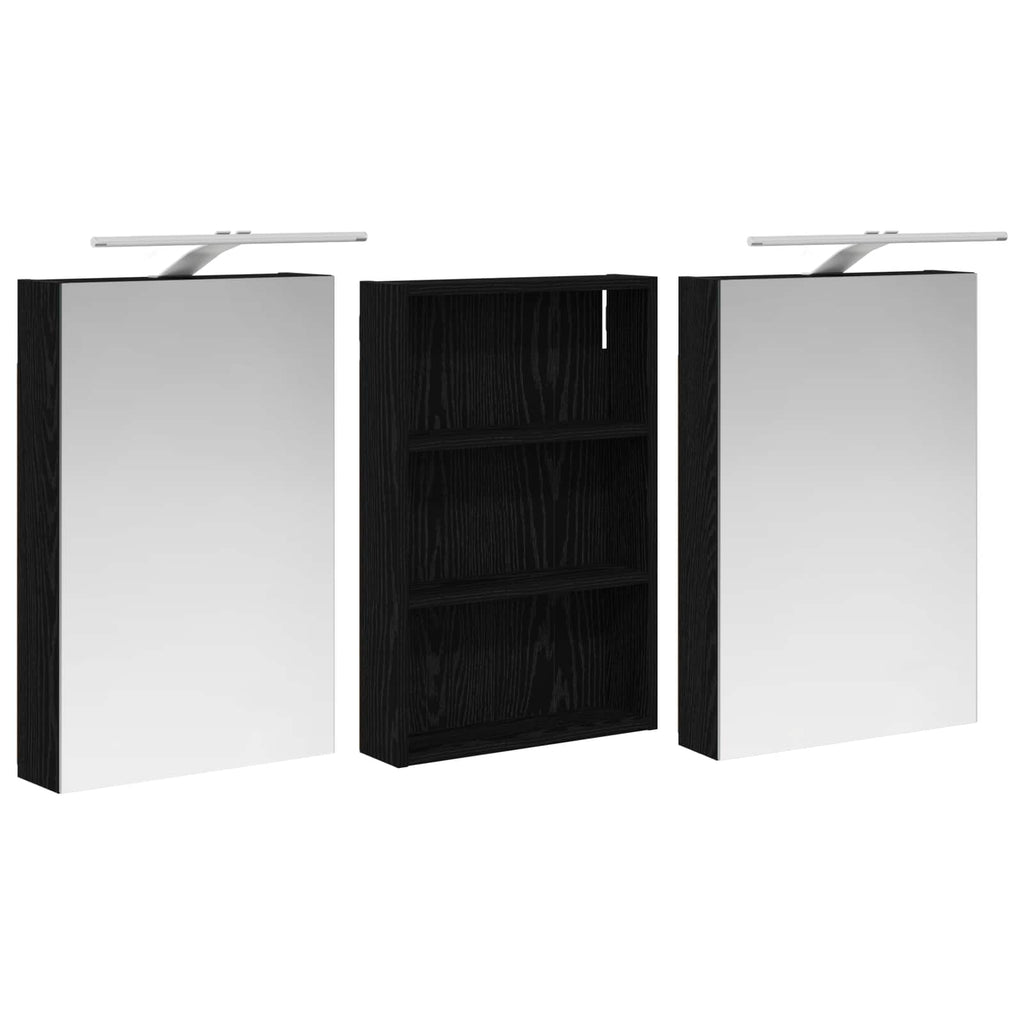 vidaXL Zestaw Szafek Łazienkowych z półką 3 pcs 120 x 10,5 x 60,5 cm