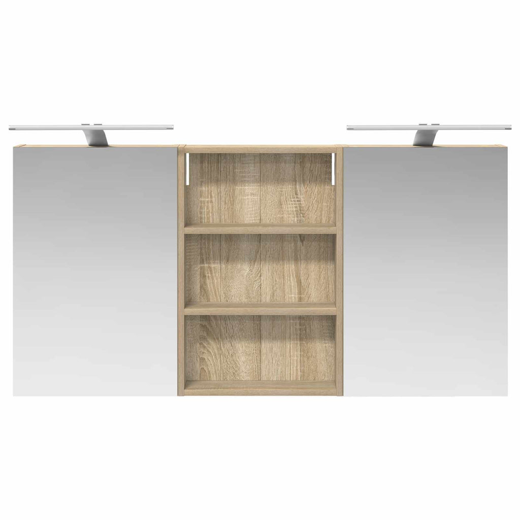 vidaXL Zestaw Szafek Łazienkowych z półką 3 pcs 120 x 10,5 x 60,5 cm