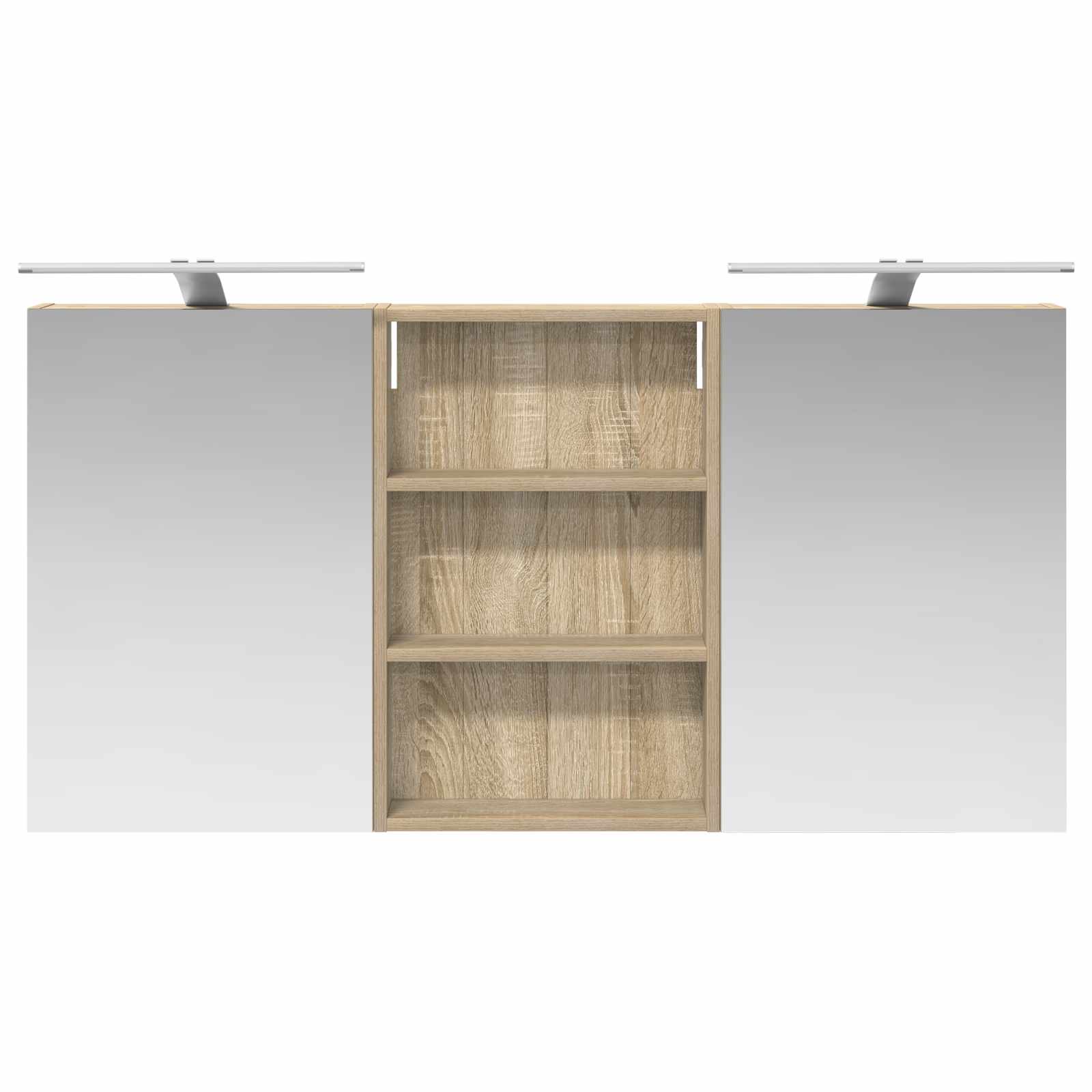 vidaXL Zestaw Szafek Łazienkowych z półką 3 pcs 120 x 10,5 x 60,5 cm