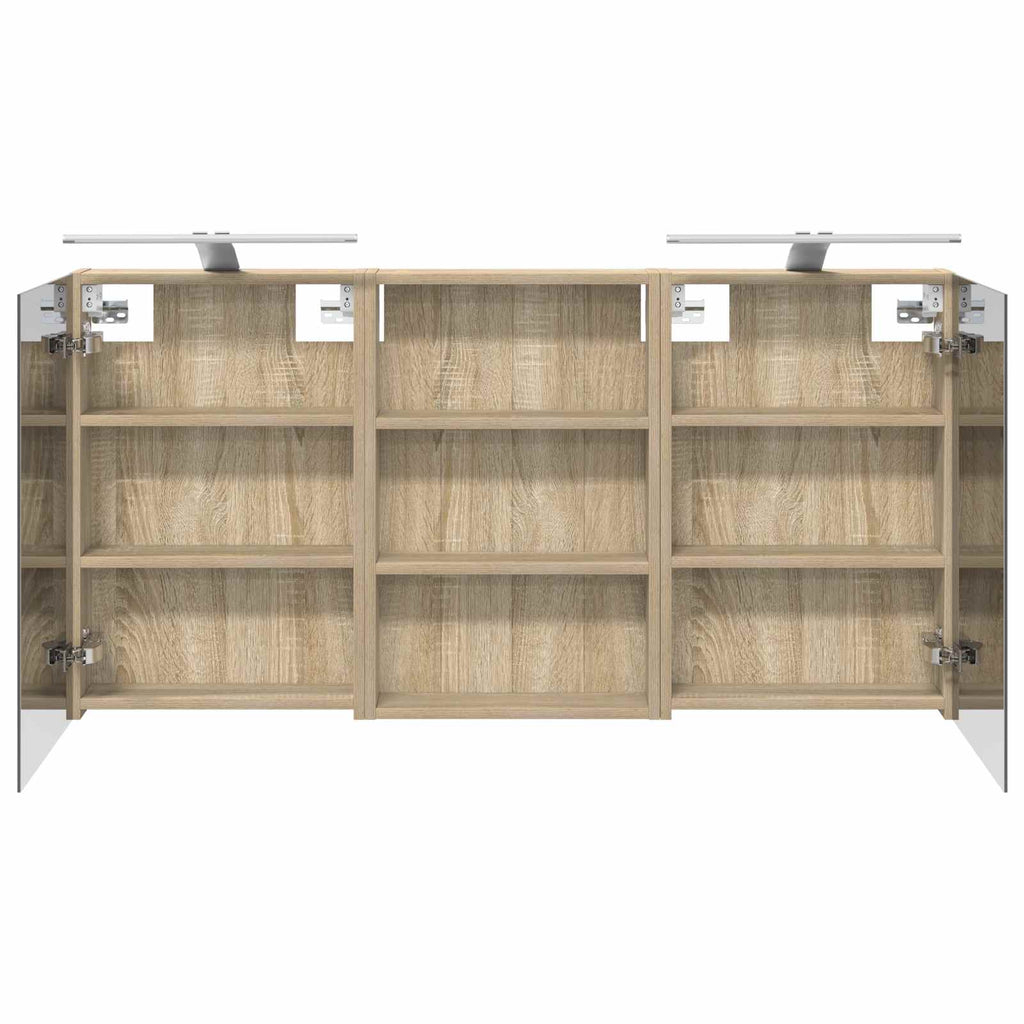 vidaXL Zestaw Szafek Łazienkowych z półką 3 pcs 120 x 10,5 x 60,5 cm