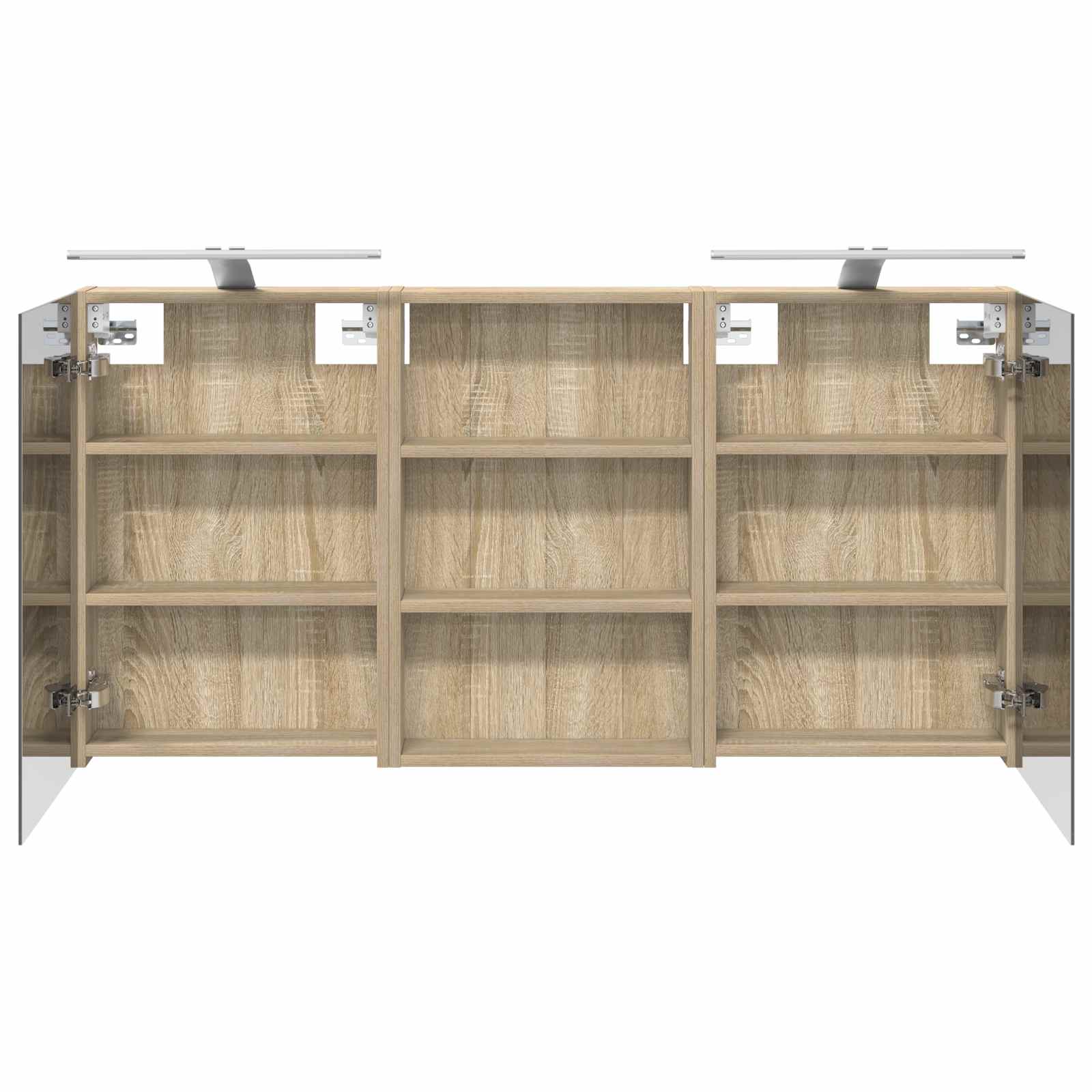 vidaXL Zestaw Szafek Łazienkowych z półką 3 pcs 120 x 10,5 x 60,5 cm