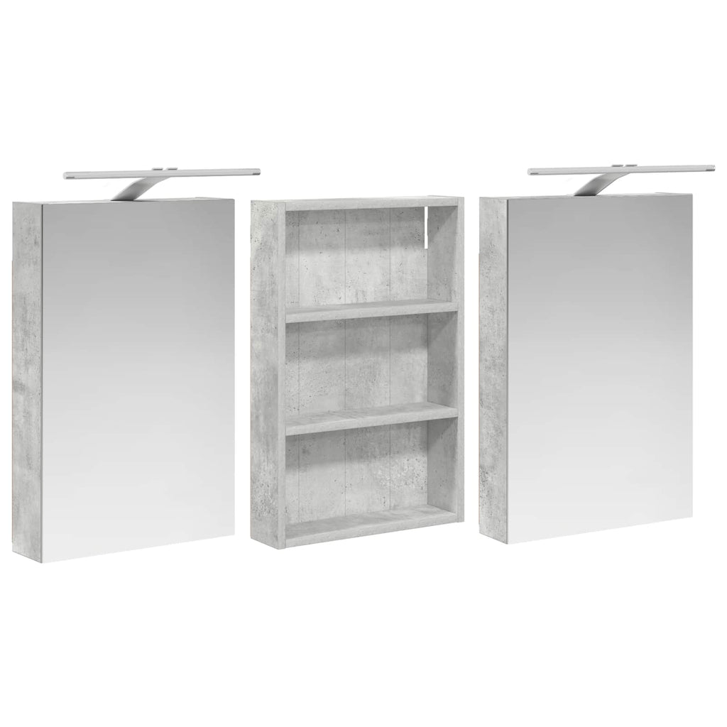 vidaXL Zestaw Szafek Łazienkowych z półką 3 pcs 120 x 10,5 x 60,5 cm