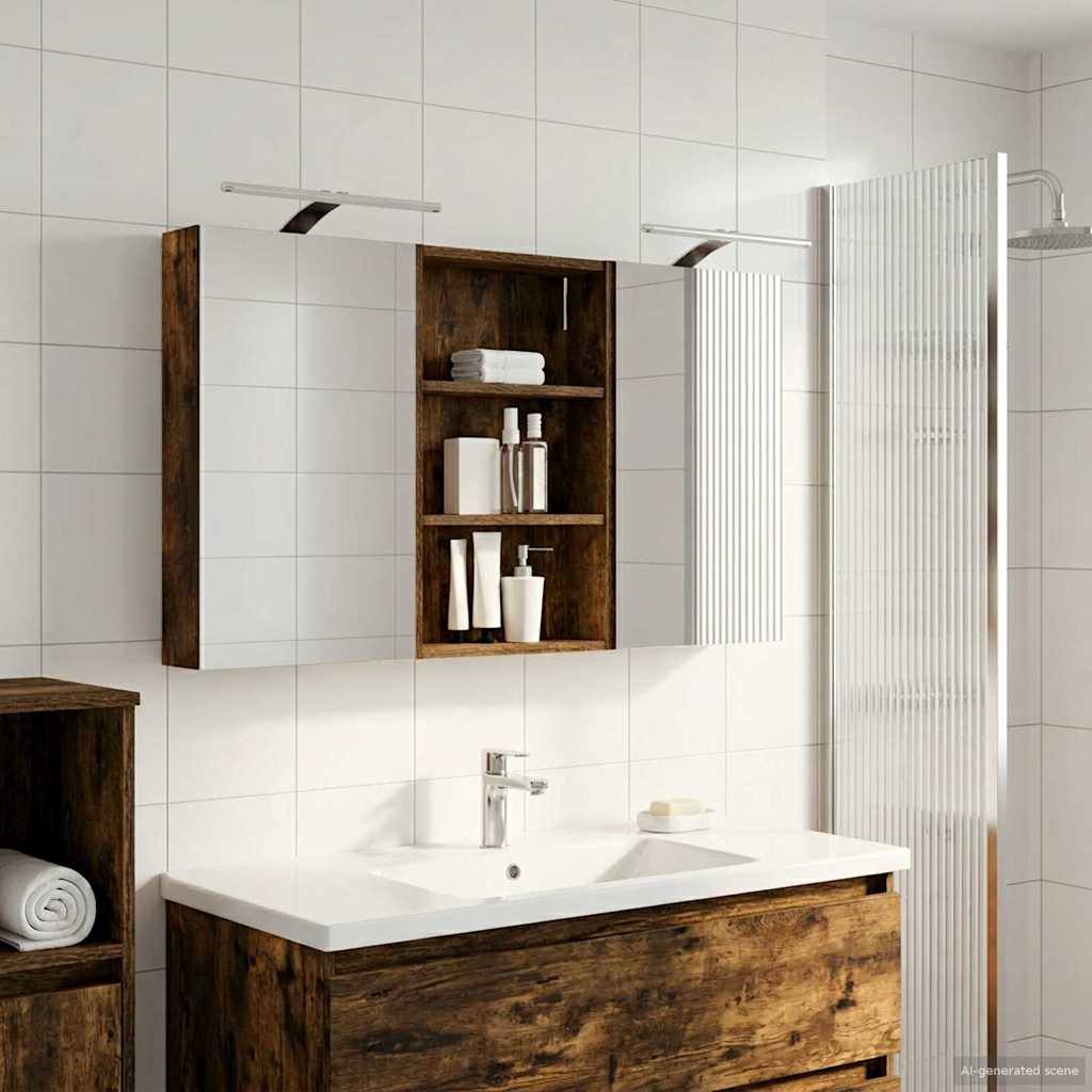 vidaXL Zestaw Szafek Łazienkowych z półką 3 pcs 120 x 10,5 x 60,5 cm