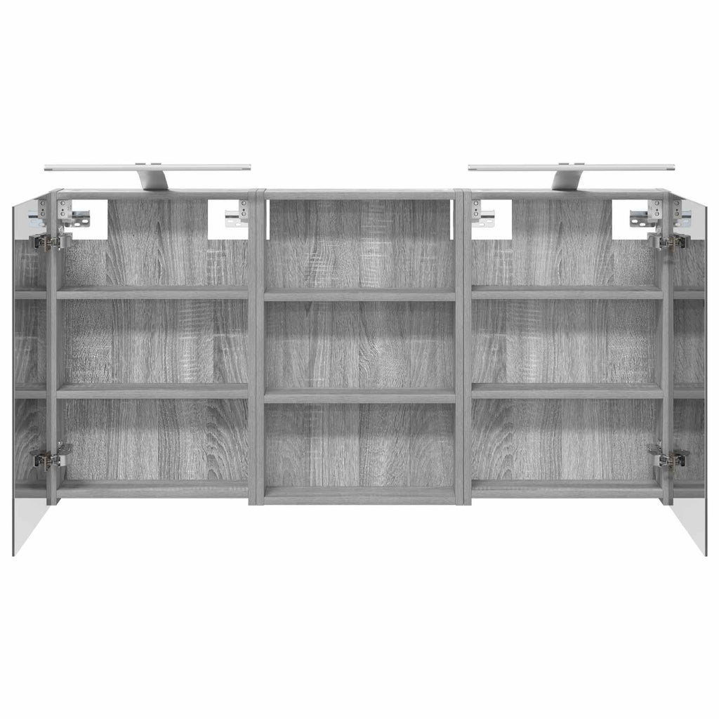 vidaXL Zestaw Szafek Łazienkowych z półką 3 pcs 120 x 10,5 x 60,5 cm
