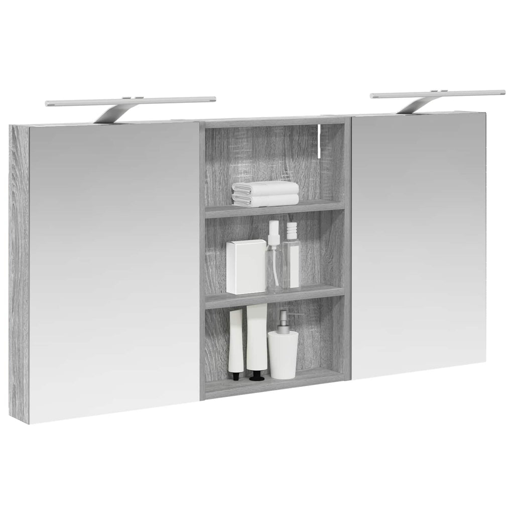vidaXL Zestaw Szafek Łazienkowych z półką 3 pcs 120 x 10,5 x 60,5 cm