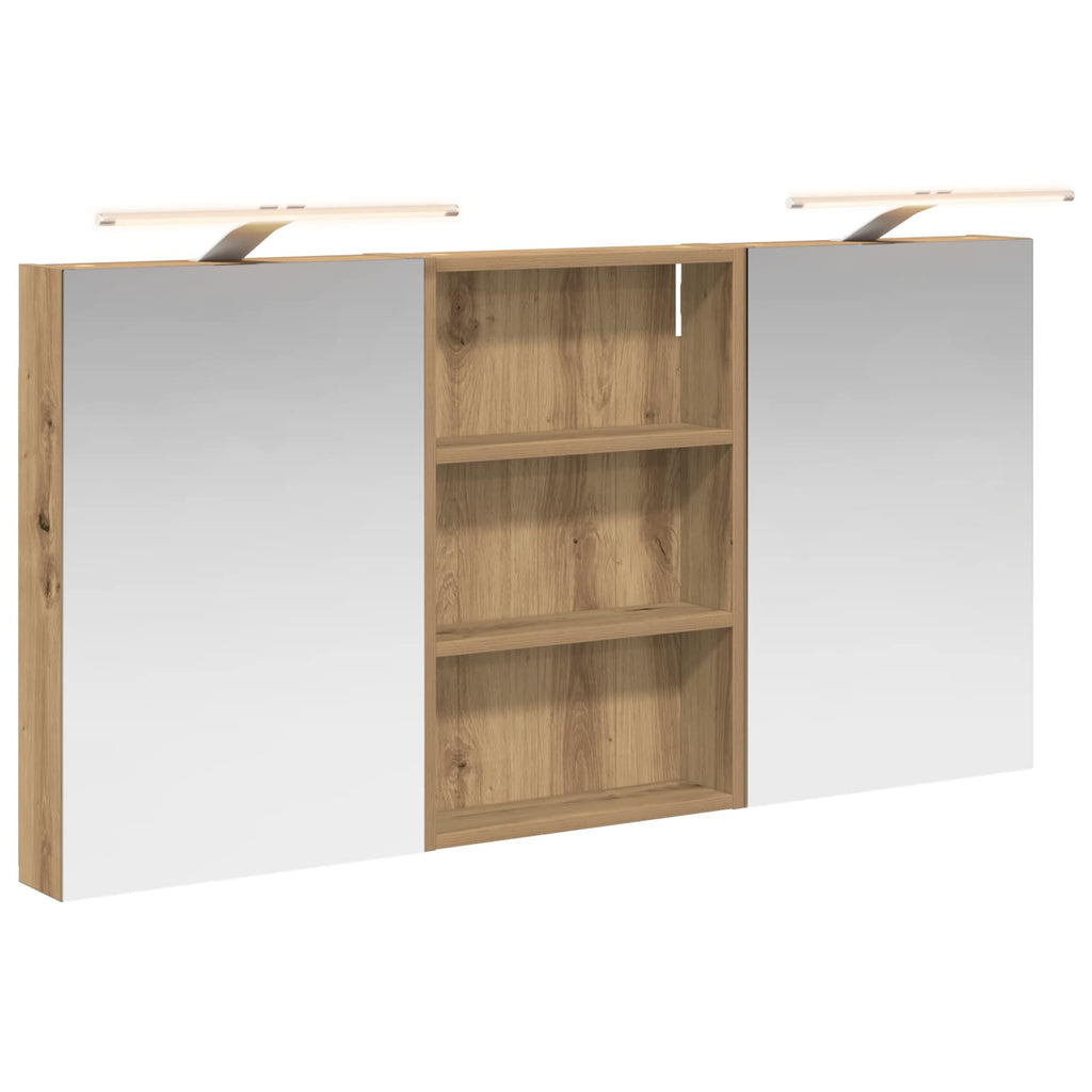 vidaXL Zestaw Szafek Łazienkowych z półką 3 pcs 120 x 10,5 x 60,5 cm