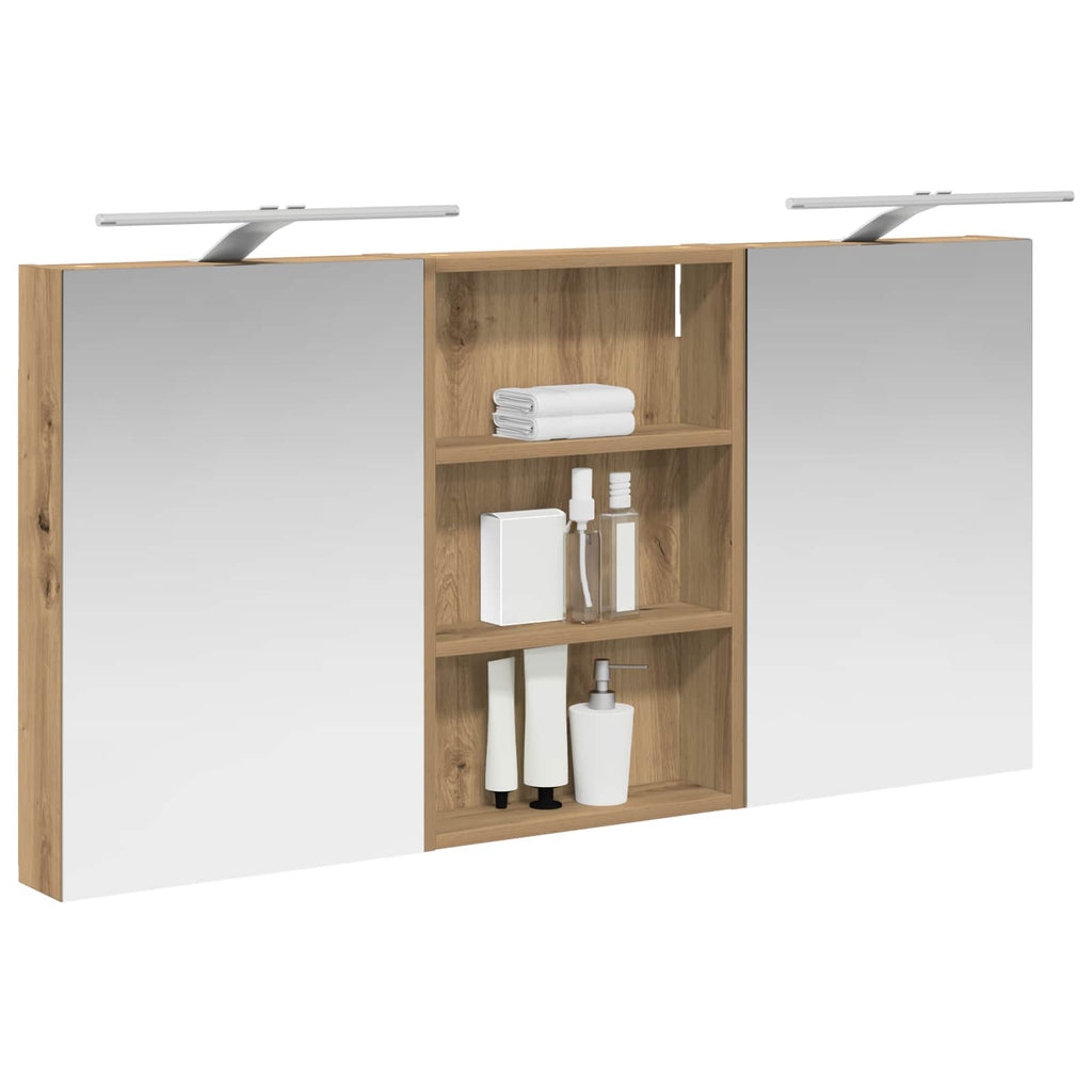 vidaXL Zestaw Szafek Łazienkowych z półką 3 pcs 120 x 10,5 x 60,5 cm