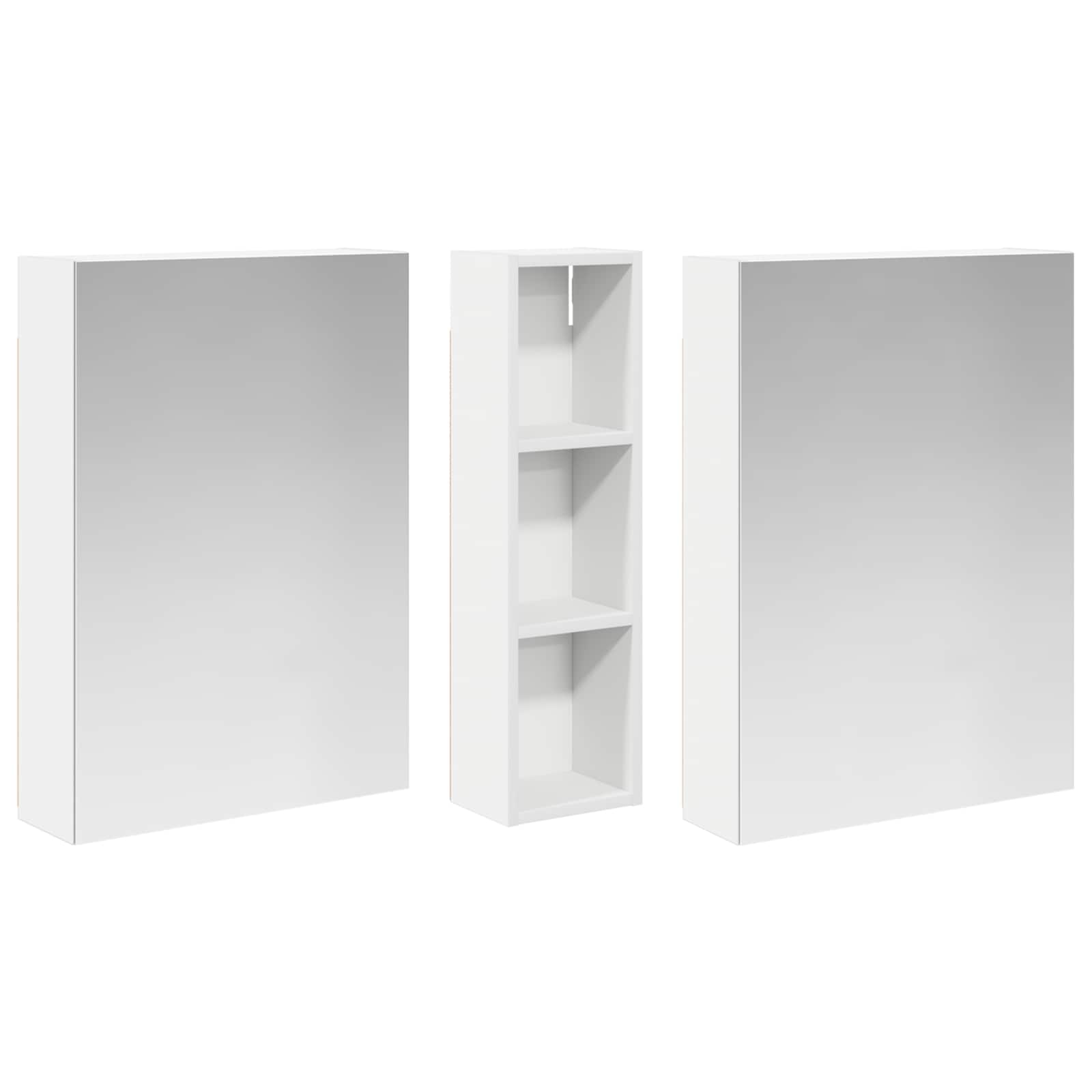 vidaXL Zestaw Szafek Łazienkowych z półką 3 pcs 120 x 14,5 x 70 cm