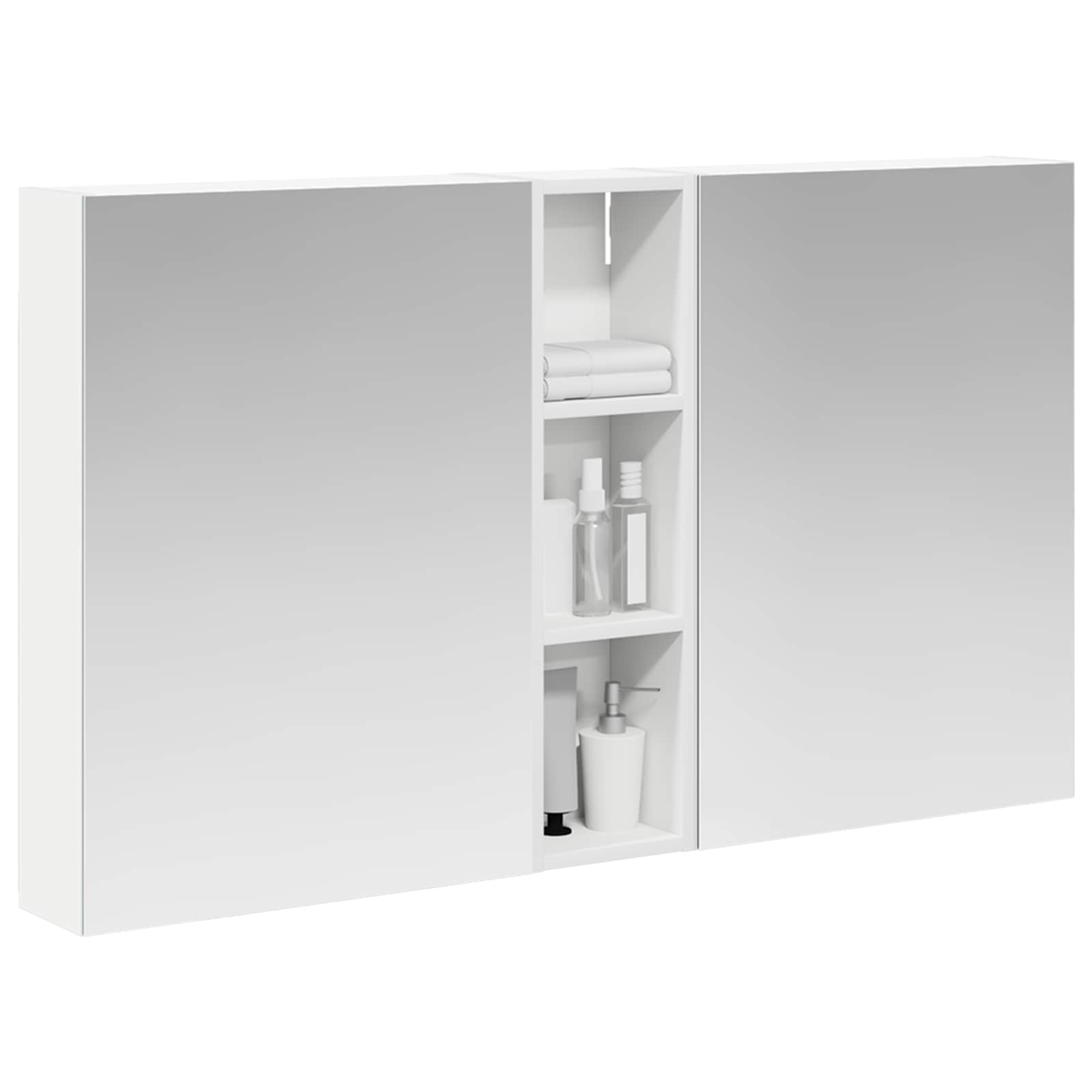 vidaXL Zestaw Szafek Łazienkowych z półką 3 pcs 120 x 14,5 x 70 cm