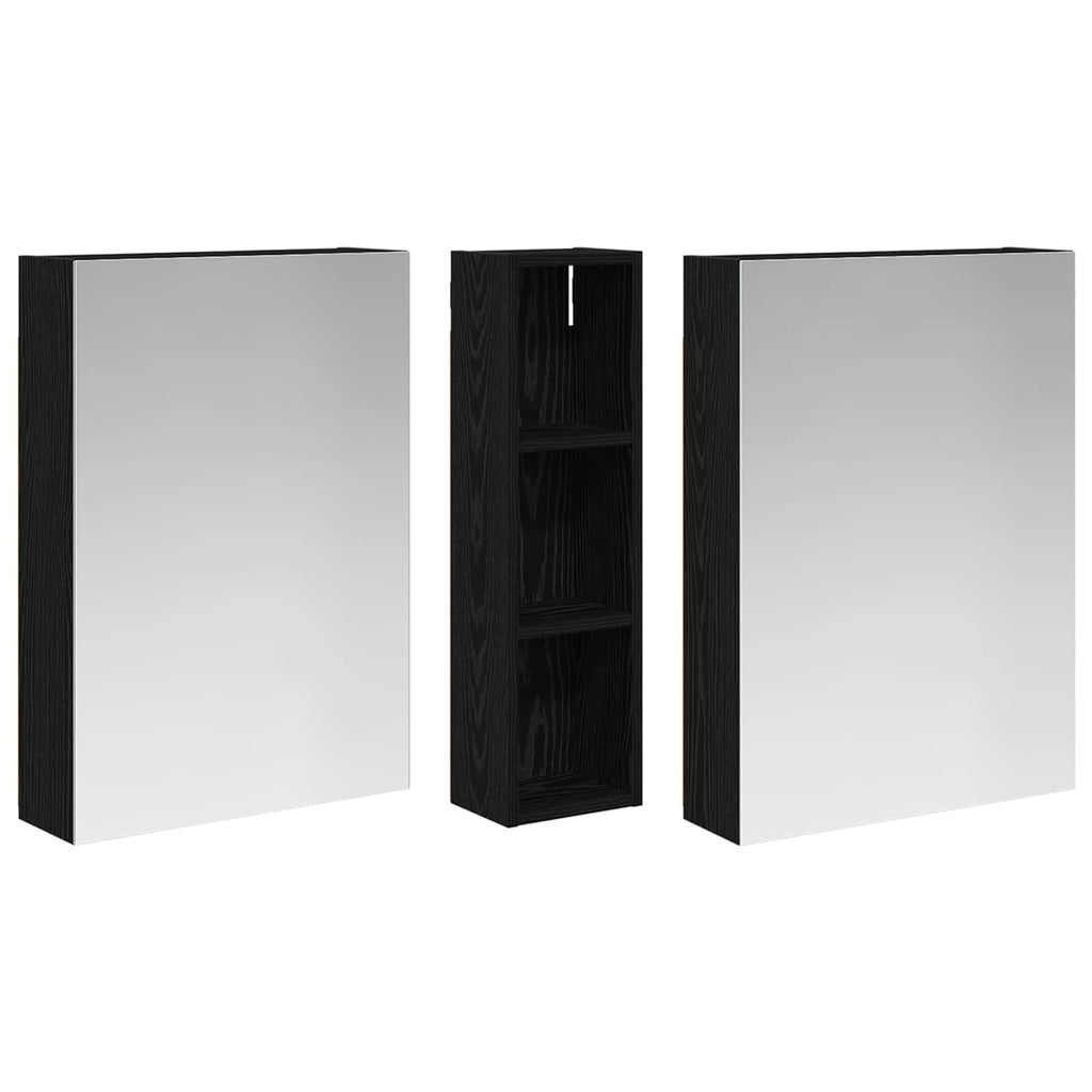 vidaXL Zestaw Szafek Łazienkowych z półką 3 pcs 120 x 14,5 x 70 cm