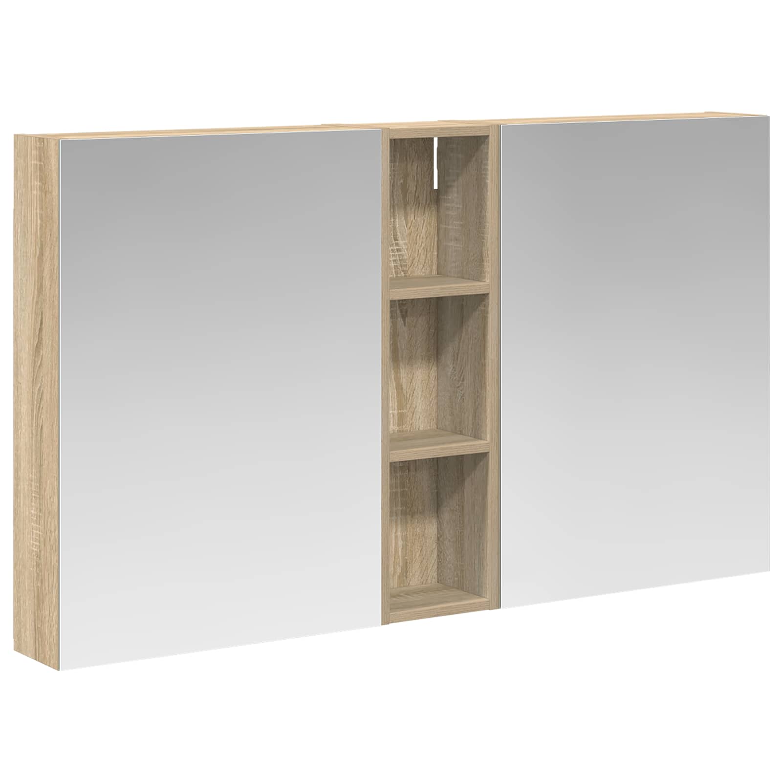 vidaXL Zestaw Szafek Łazienkowych z półką 3 pcs 120 x 14,5 x 70 cm