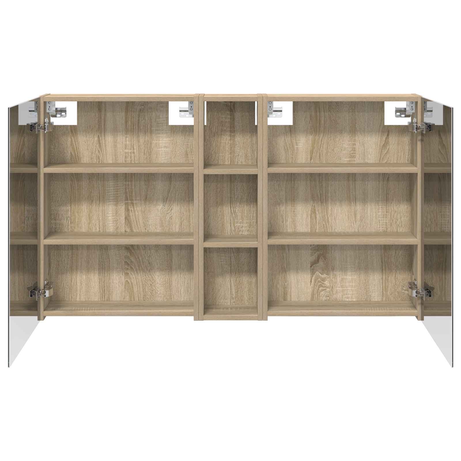 vidaXL Zestaw Szafek Łazienkowych z półką 3 pcs 120 x 14,5 x 70 cm