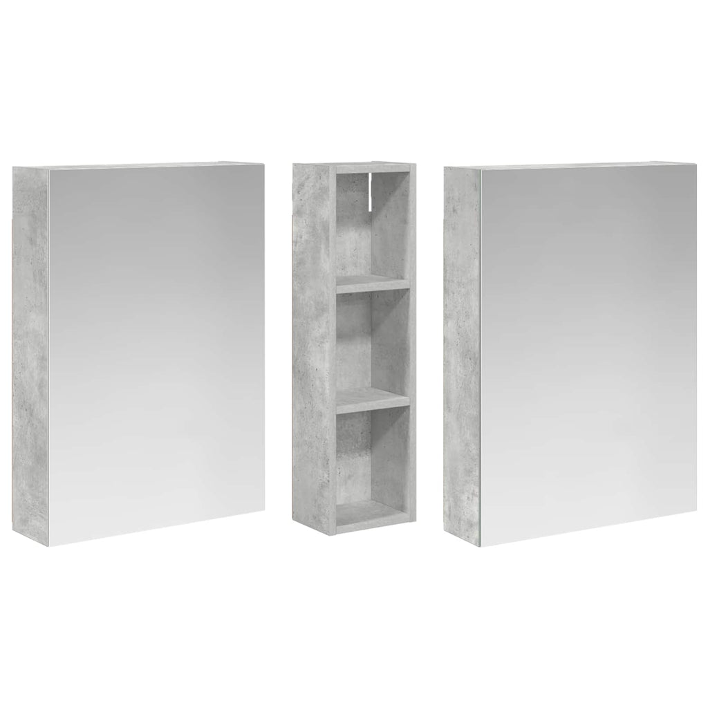 vidaXL Zestaw Szafek Łazienkowych z półką 3 pcs 120 x 14,5 x 70 cm