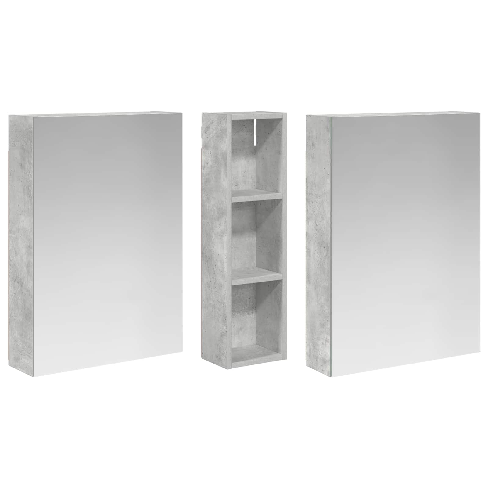 vidaXL Zestaw Szafek Łazienkowych z półką 3 pcs 120 x 14,5 x 70 cm