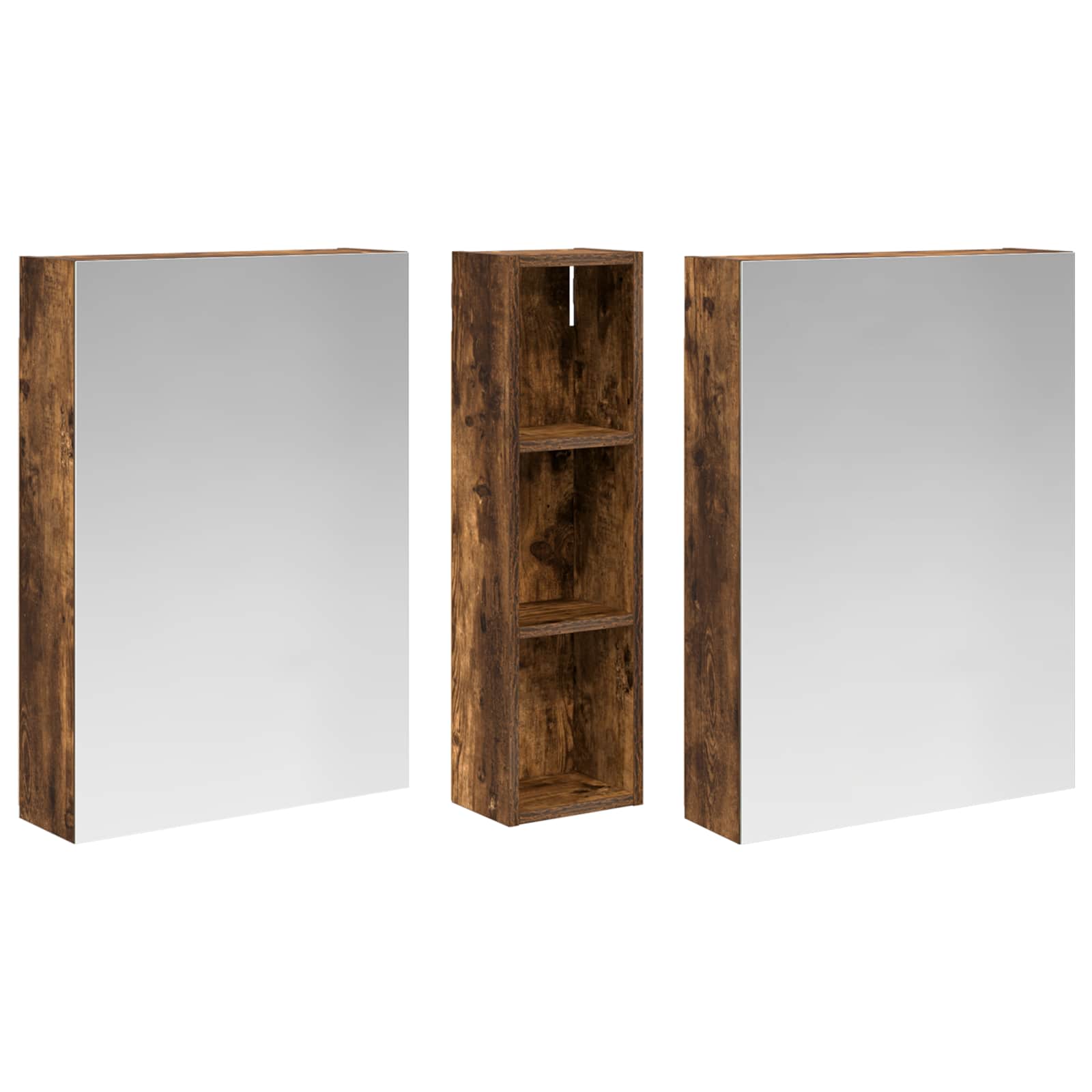 vidaXL Zestaw Szafek Łazienkowych z półką 3 pcs 120 x 14,5 x 70 cm