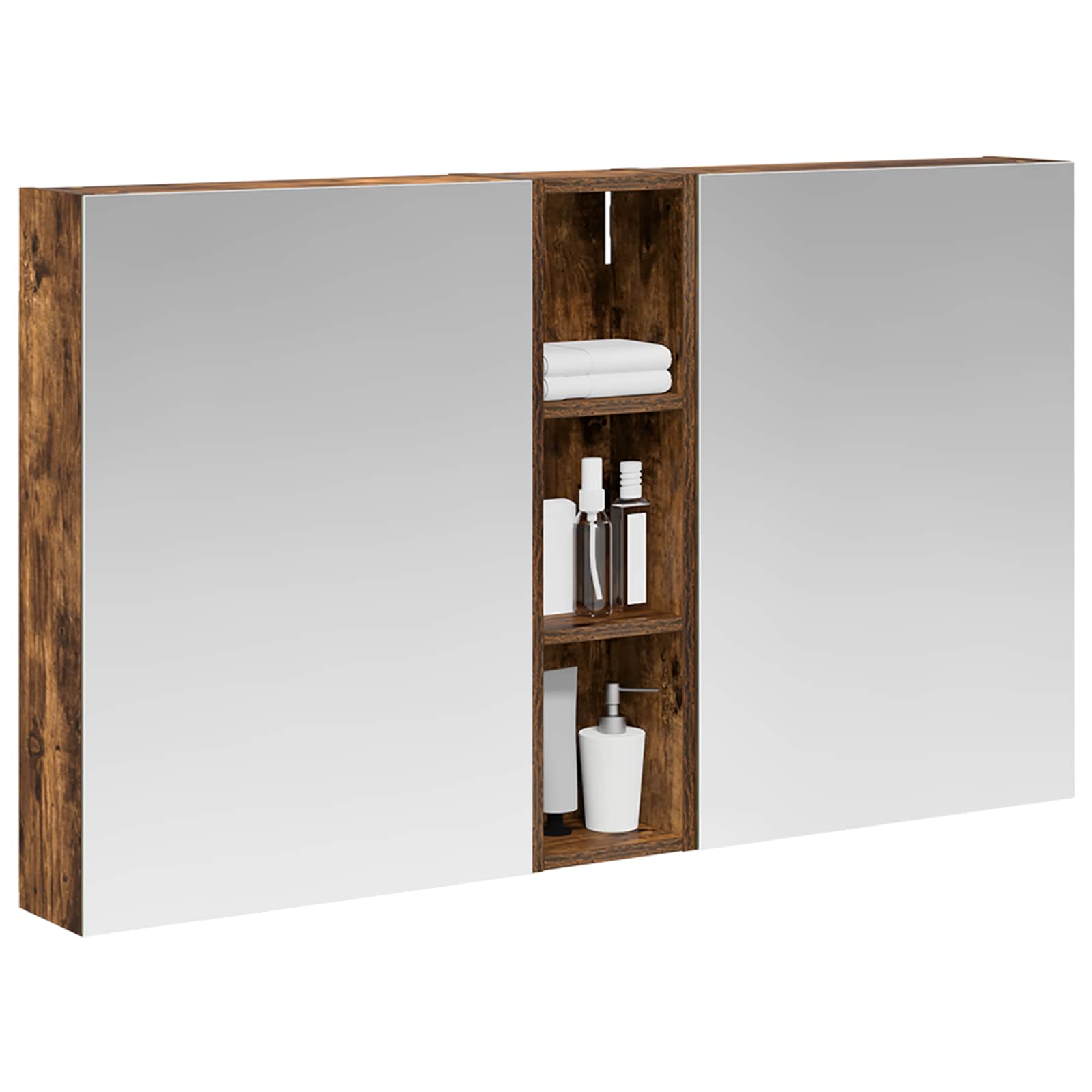 vidaXL Zestaw Szafek Łazienkowych z półką 3 pcs 120 x 14,5 x 70 cm
