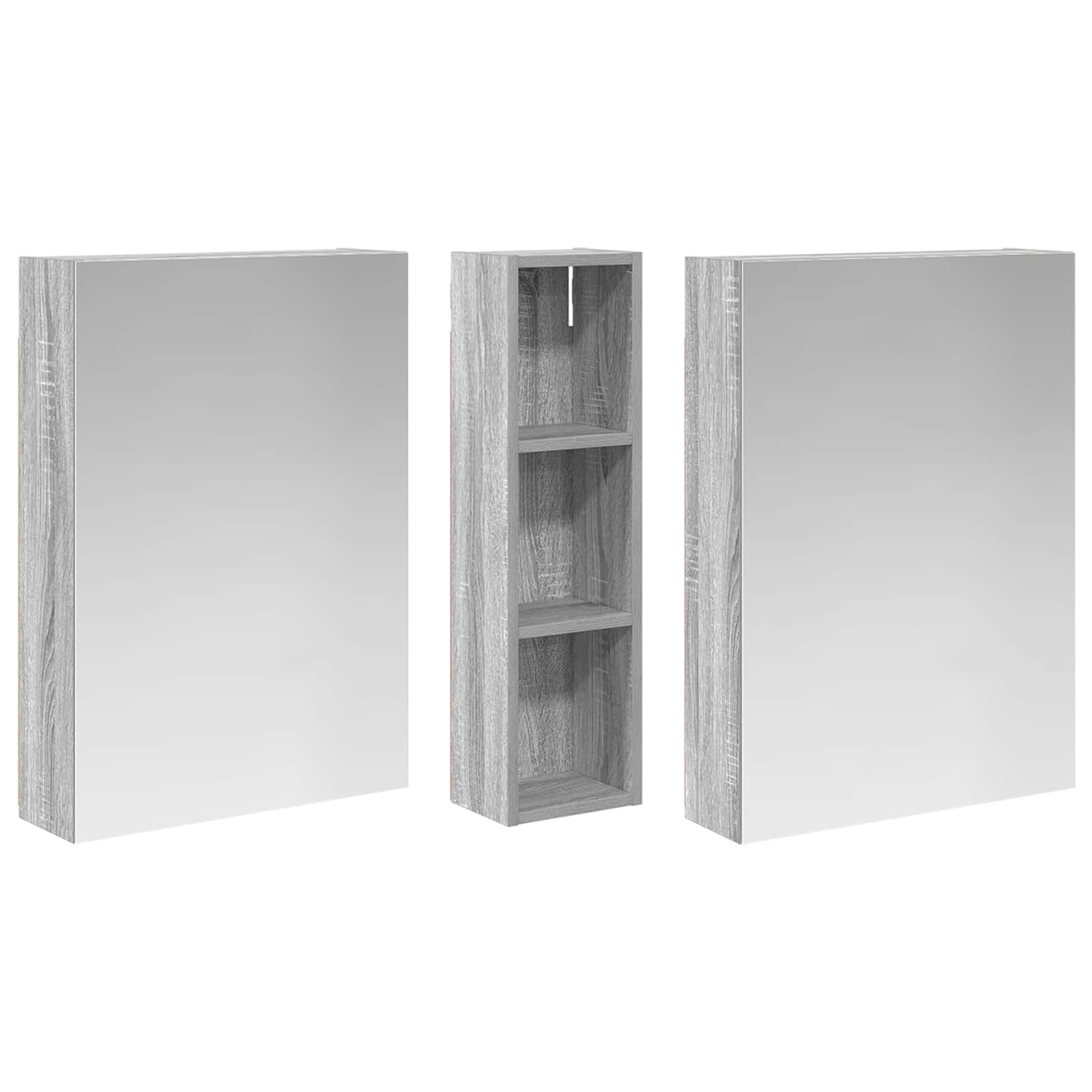 vidaXL Zestaw Szafek Łazienkowych z półką 3 pcs 120 x 14,5 x 70 cm