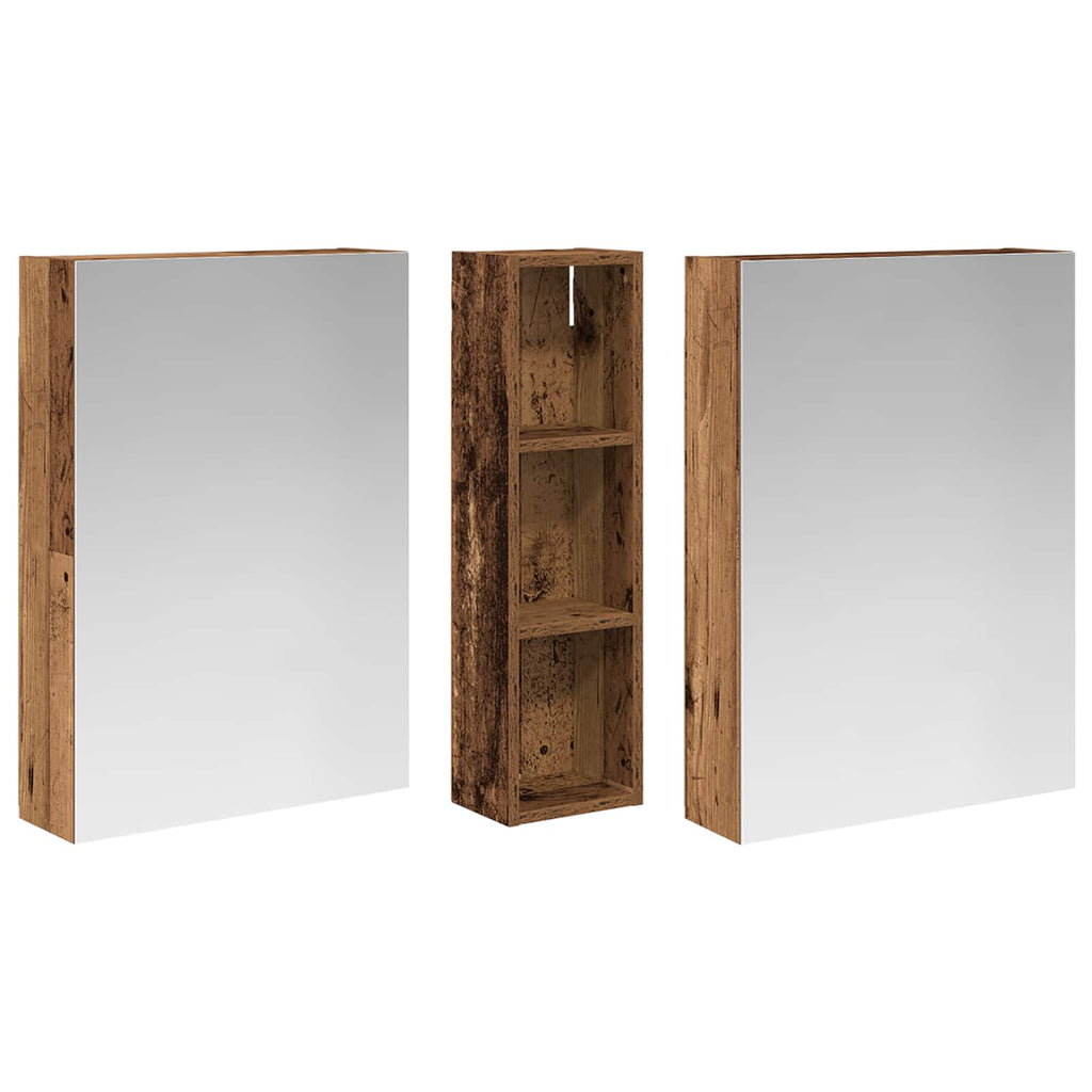 vidaXL Zestaw Szafek Łazienkowych z półką 3 pcs 120 x 14,5 x 70 cm