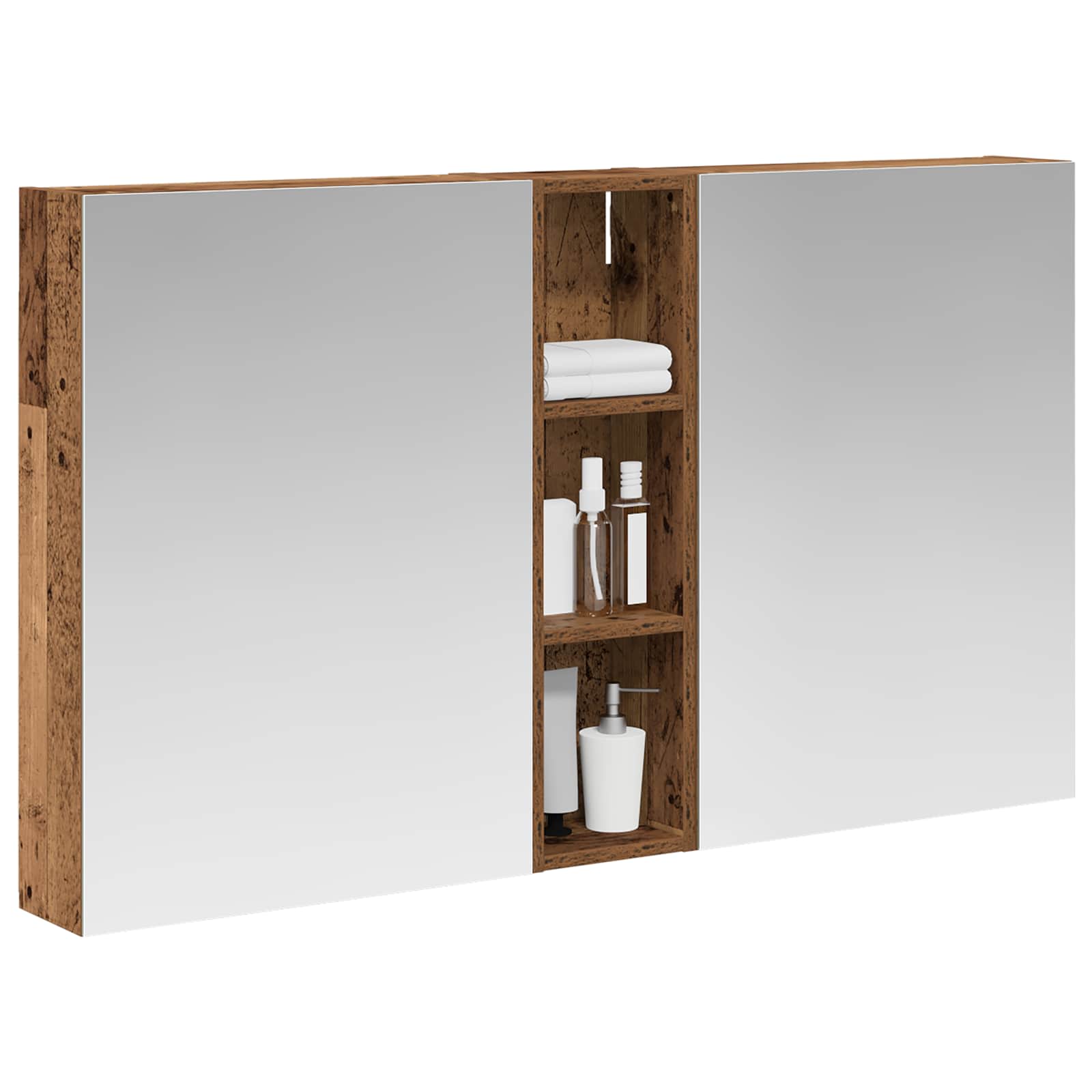 vidaXL Zestaw Szafek Łazienkowych z półką 3 pcs 120 x 14,5 x 70 cm