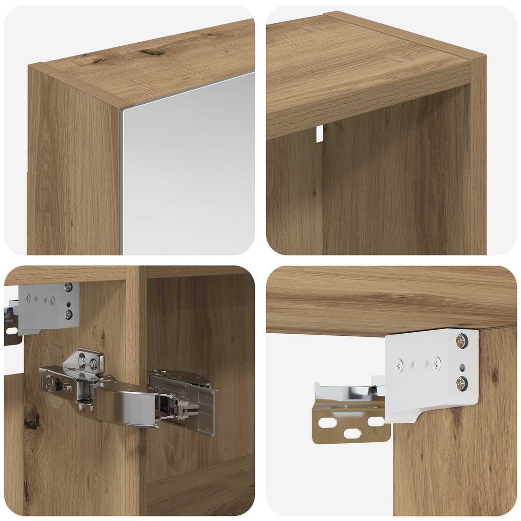 vidaXL Zestaw Szafek Łazienkowych z półką 3 pcs 120 x 14,5 x 70 cm