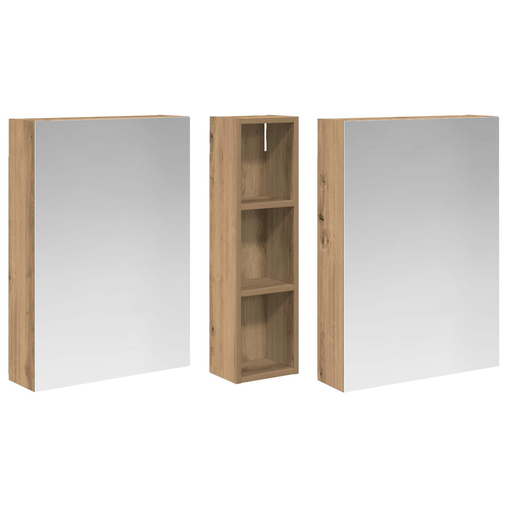 vidaXL Zestaw Szafek Łazienkowych z półką 3 pcs 120 x 14,5 x 70 cm