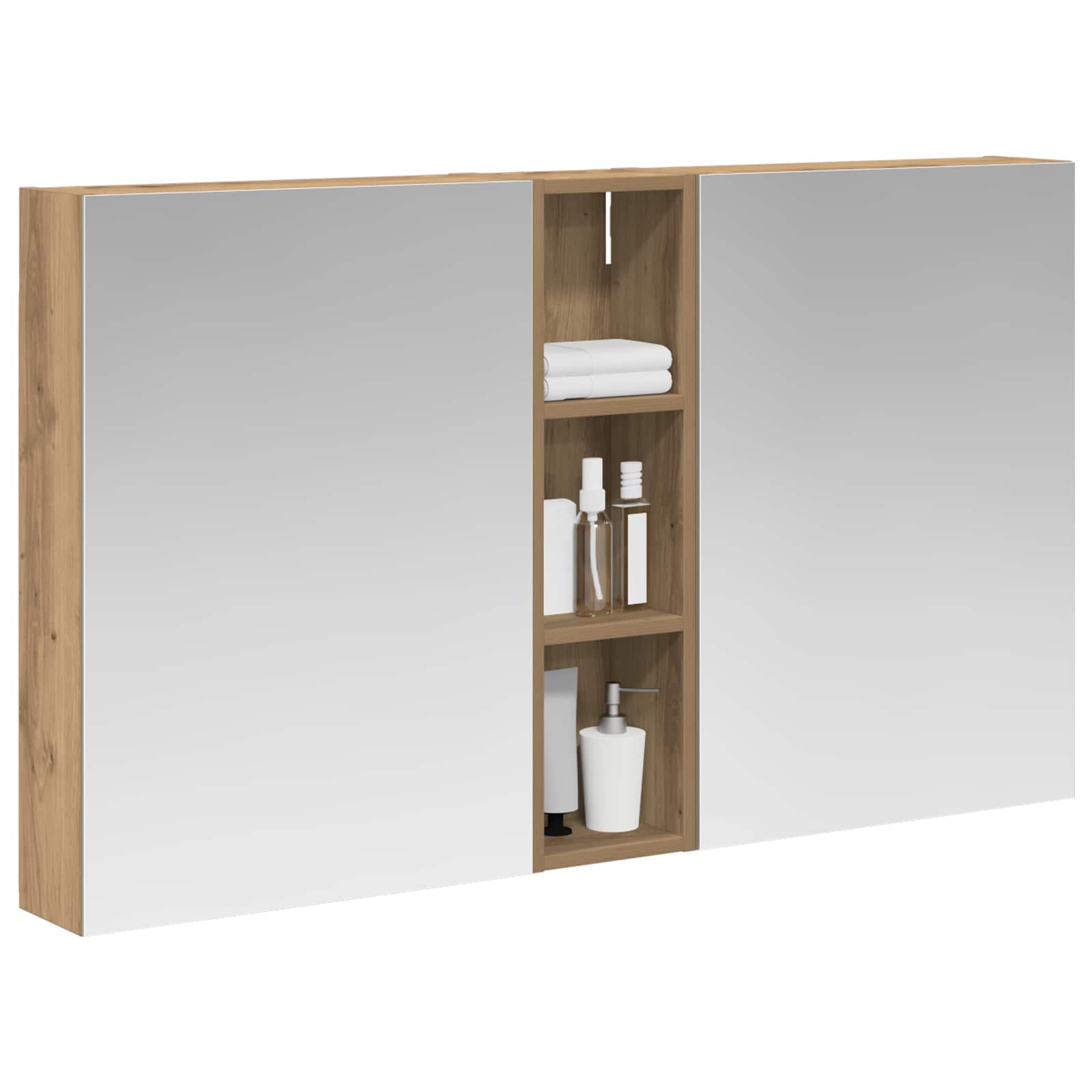 vidaXL Zestaw Szafek Łazienkowych z półką 3 pcs 120 x 14,5 x 70 cm