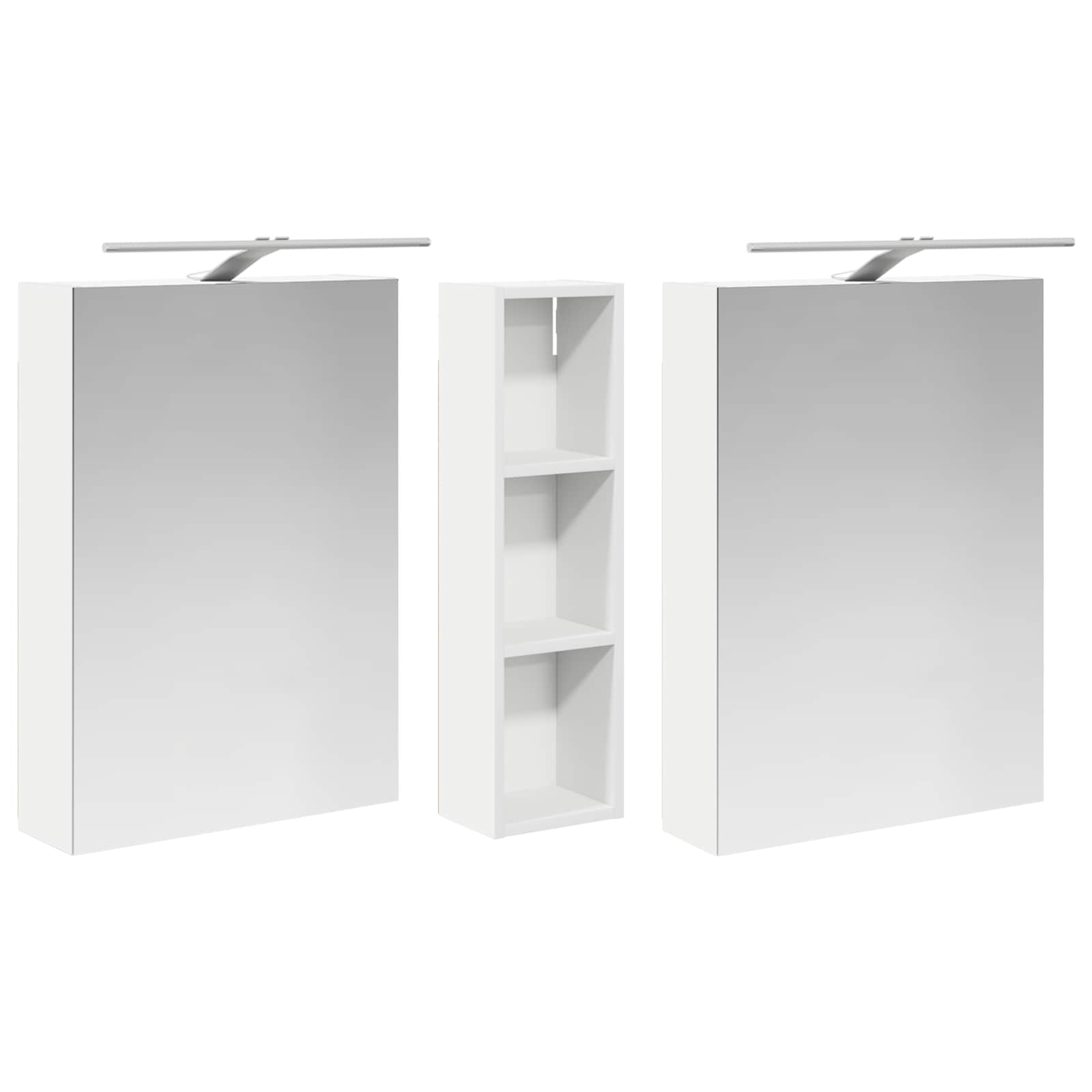 vidaXL Zestaw Szafek Łazienkowych z półką 3 pcs 120 x 14,5 x 70 cm