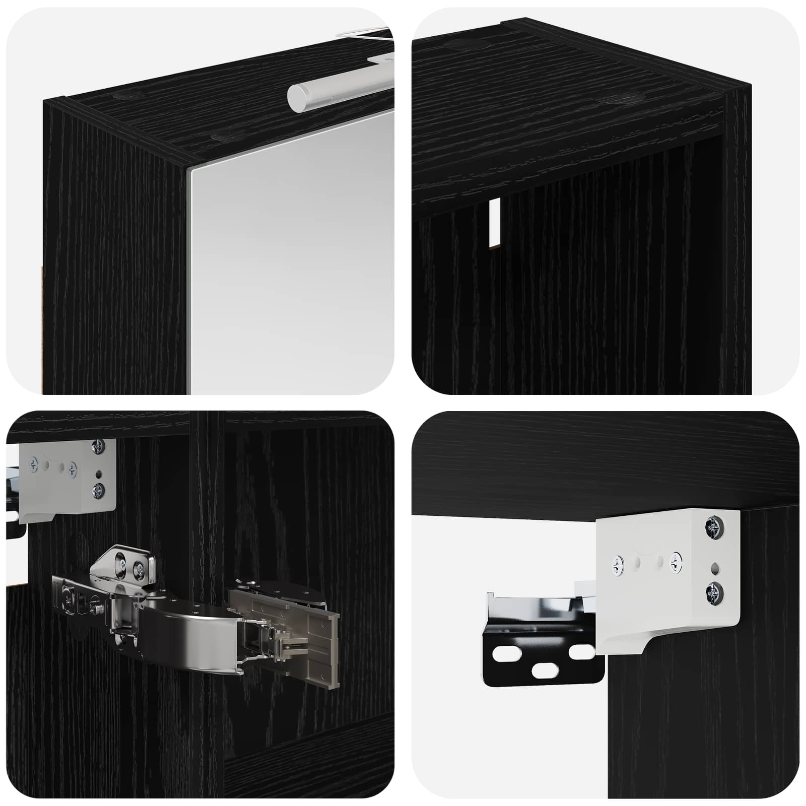 vidaXL Zestaw Szafek Łazienkowych z półką 3 pcs 120 x 14,5 x 70 cm
