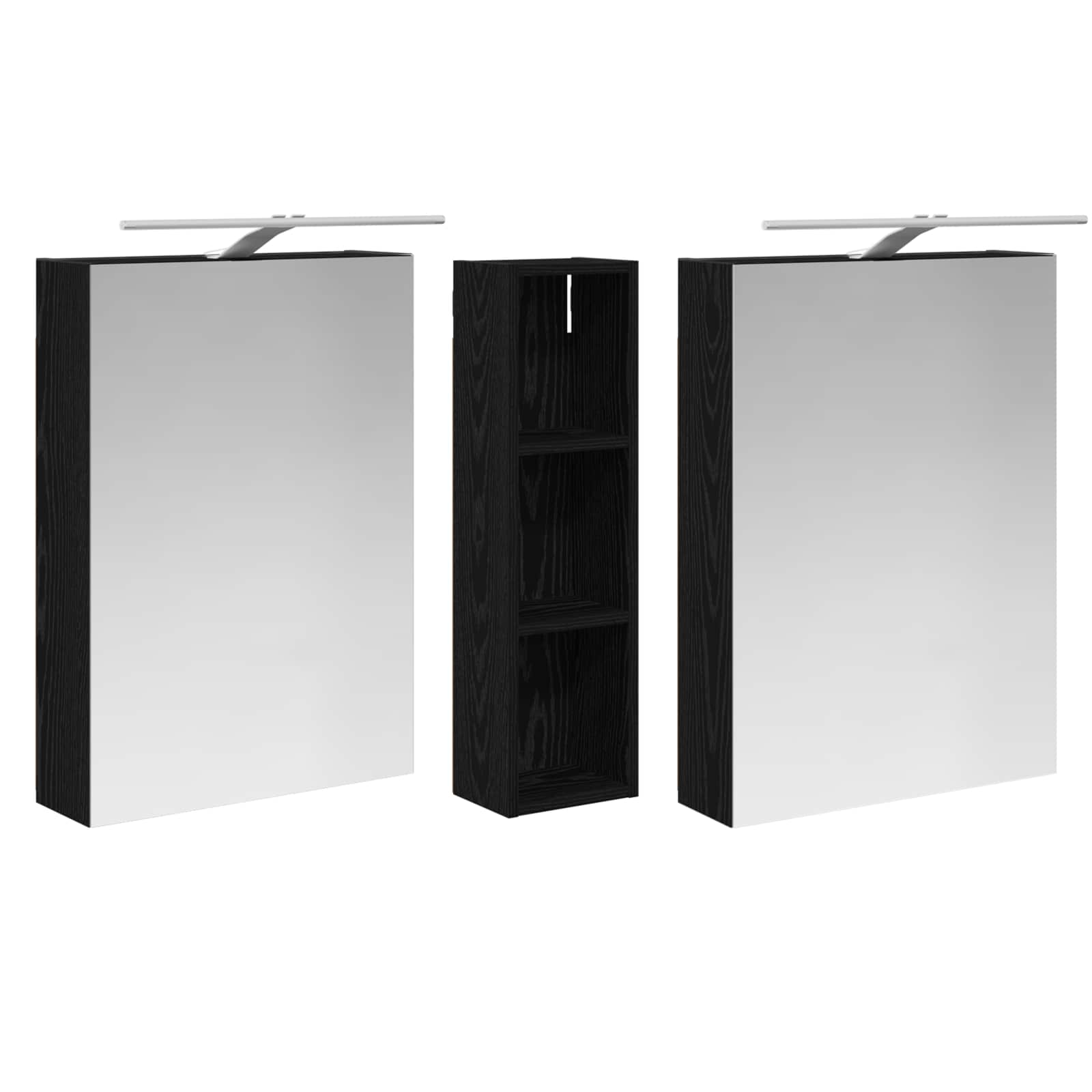 vidaXL Zestaw Szafek Łazienkowych z półką 3 pcs 120 x 14,5 x 70 cm