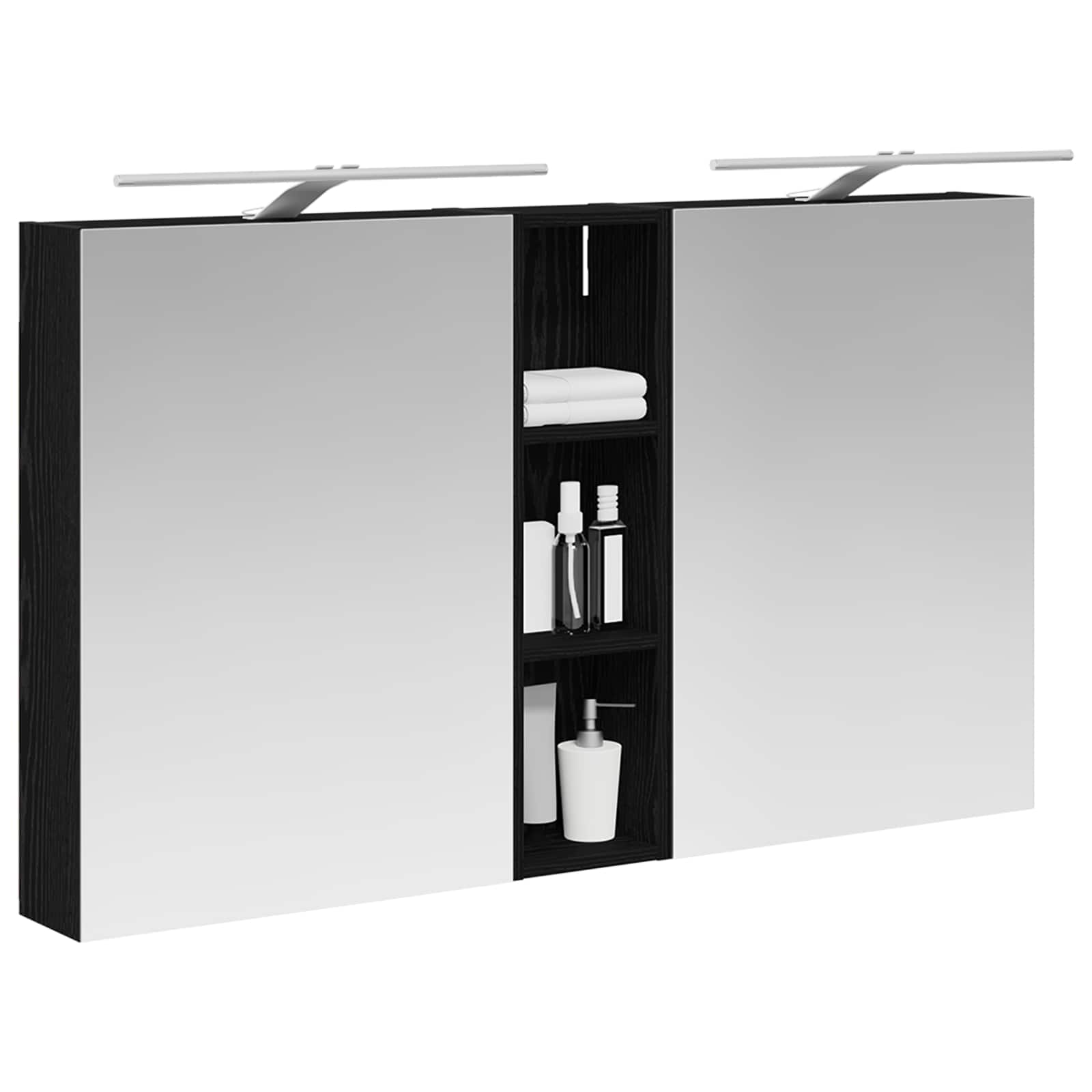 vidaXL Zestaw Szafek Łazienkowych z półką 3 pcs 120 x 14,5 x 70 cm