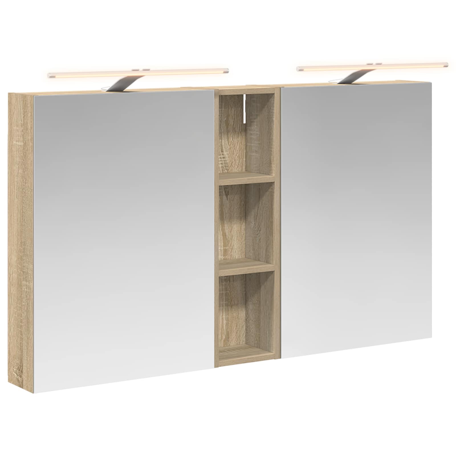 vidaXL Zestaw Szafek Łazienkowych z półką 3 pcs 120 x 14,5 x 70 cm