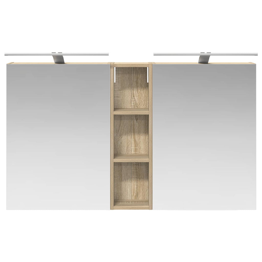 vidaXL Zestaw Szafek Łazienkowych z półką 3 pcs 120 x 14,5 x 70 cm